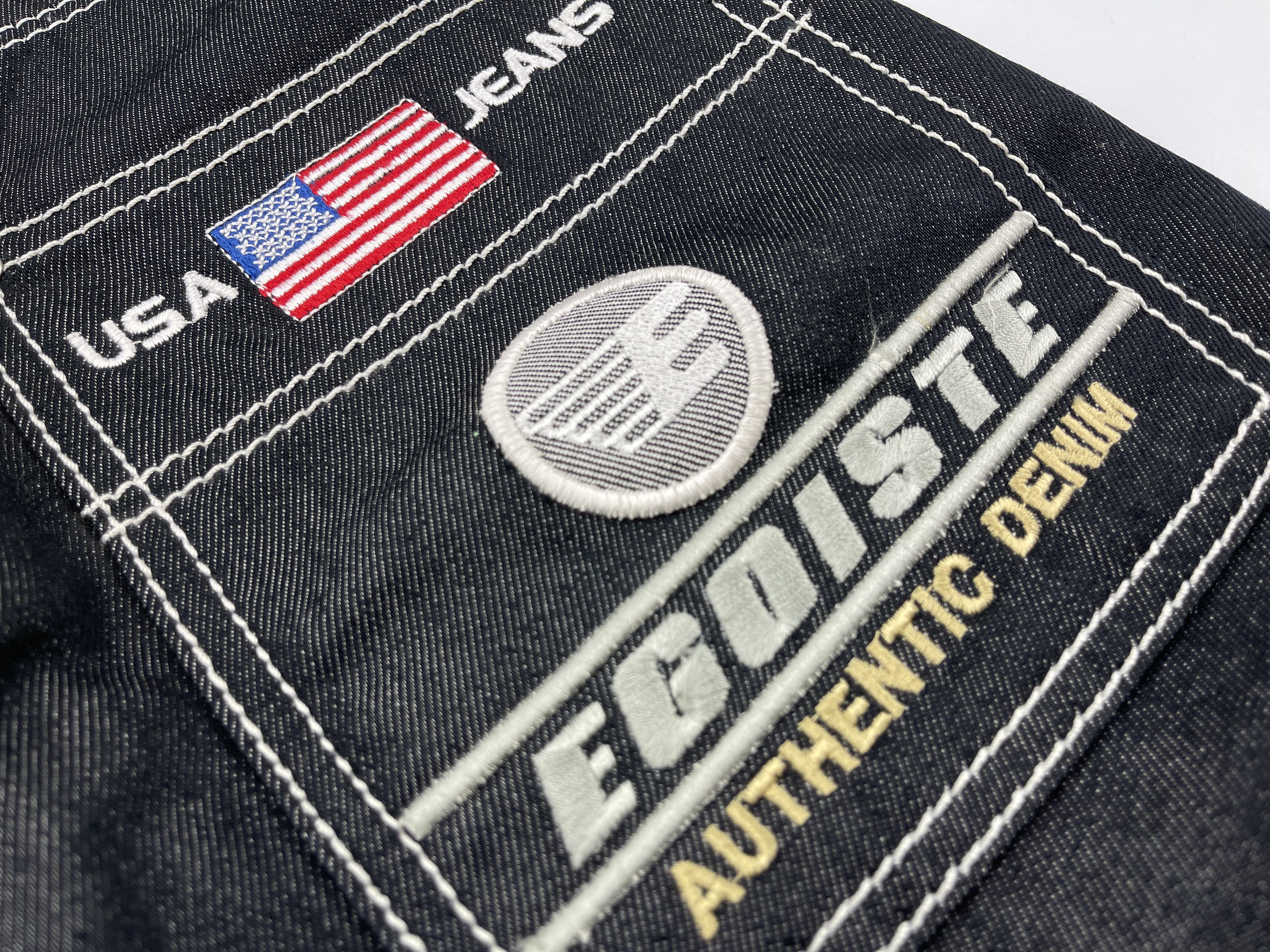 Vintage Egoiste jeans, vintage, 90s hip hop, baggy 1990s size 26 Size US 26 / EU 42 - 7 Thumbnail