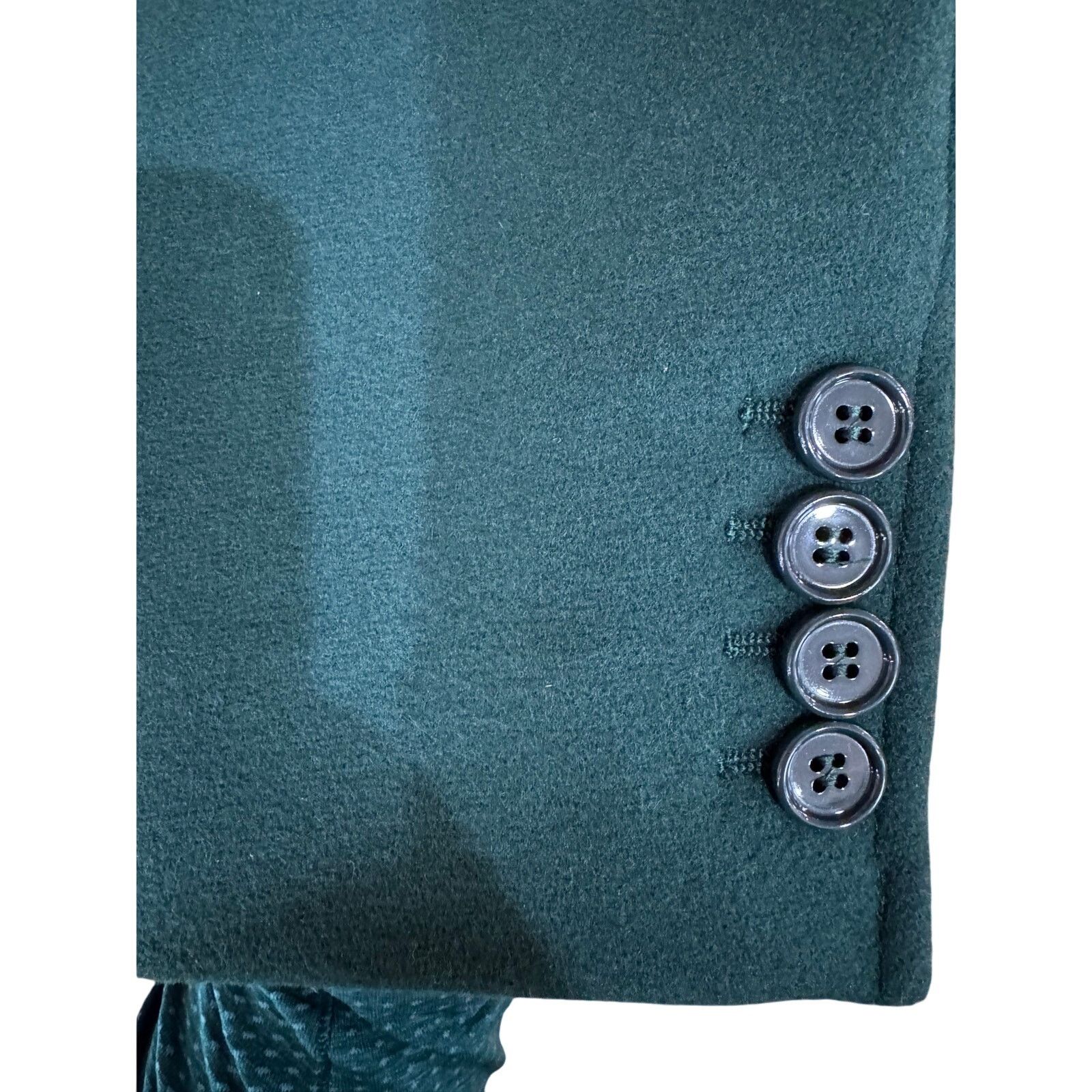 Michael Kors Michael Kors Collection Chesterfield Wool Coat Green sz. 0 Size XS / US 0-2 / IT 36-38 - 5 Thumbnail