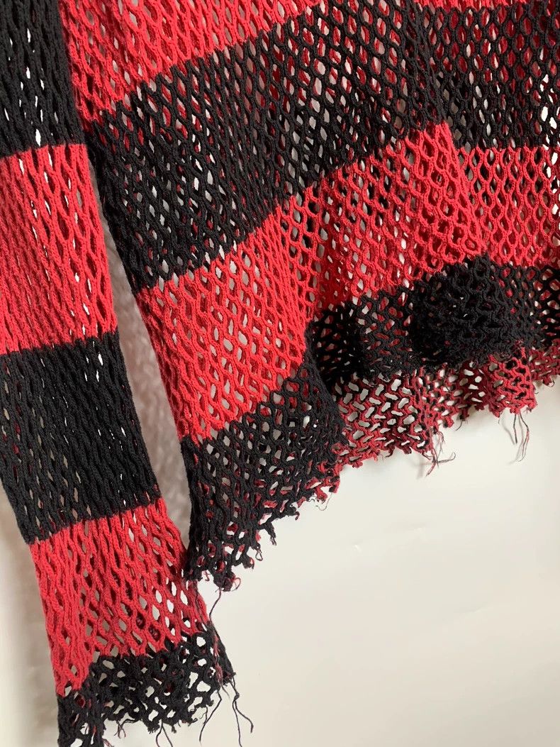 Number (N)ine Number (N)ine 06 SS fishing net black red long sleeves Size US L / EU 52-54 / 3 - 3 Thumbnail