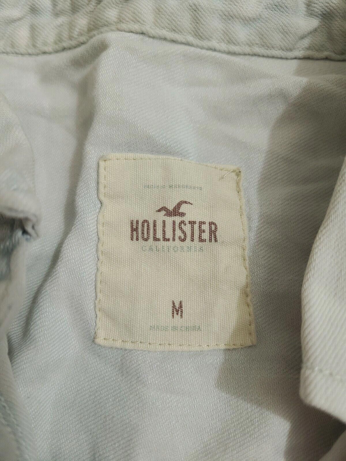 Designer Hollister button down shirt women Medium Grey Blue Tie Dye Size M / US 6-8 / IT 42-44 - 3 Thumbnail