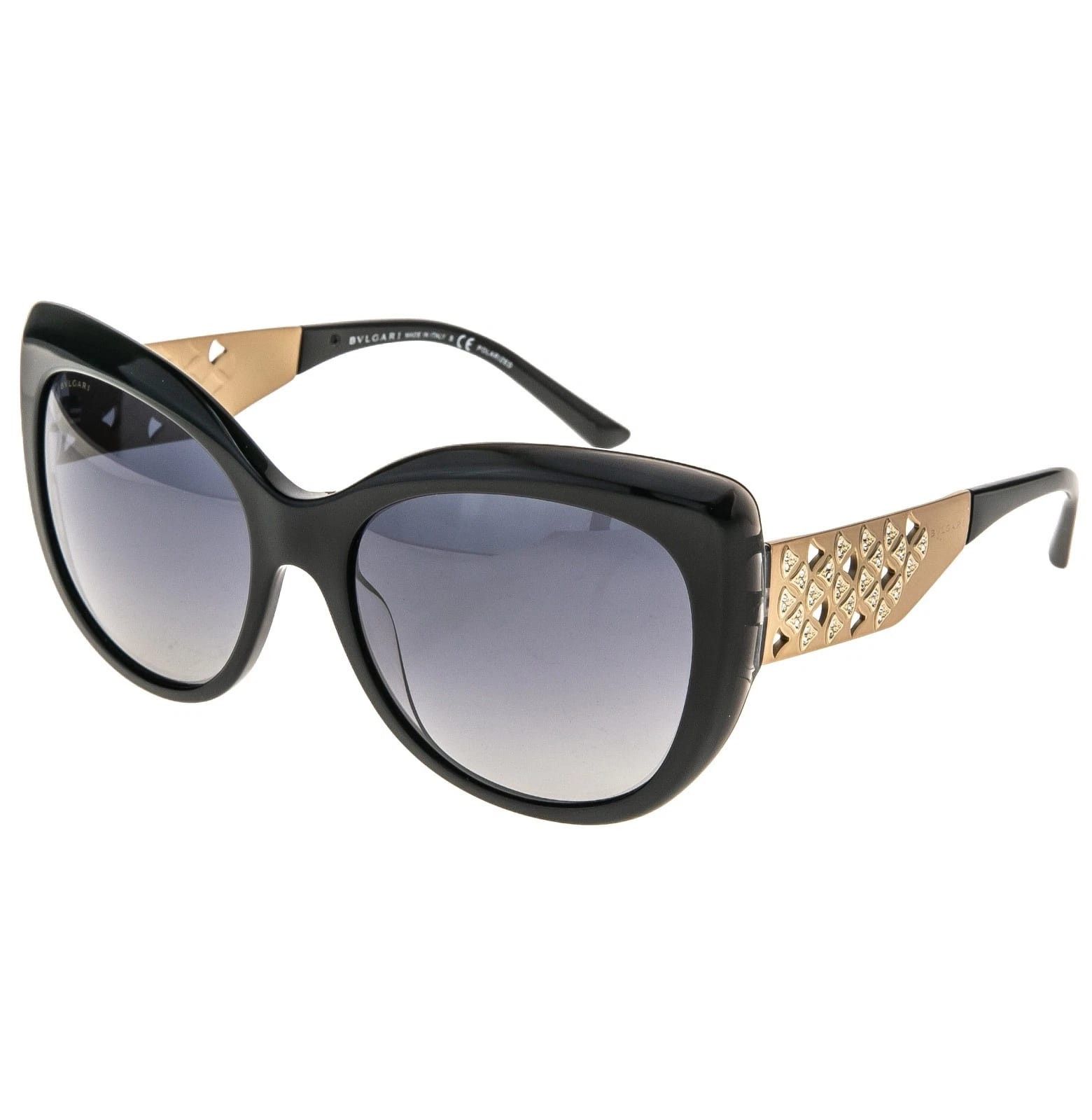 Bvlgari BULGARI BV8198B DIVAS DREAM Black POLARIZED Sunglasses 8198 Size ONE SIZE - 9 Thumbnail