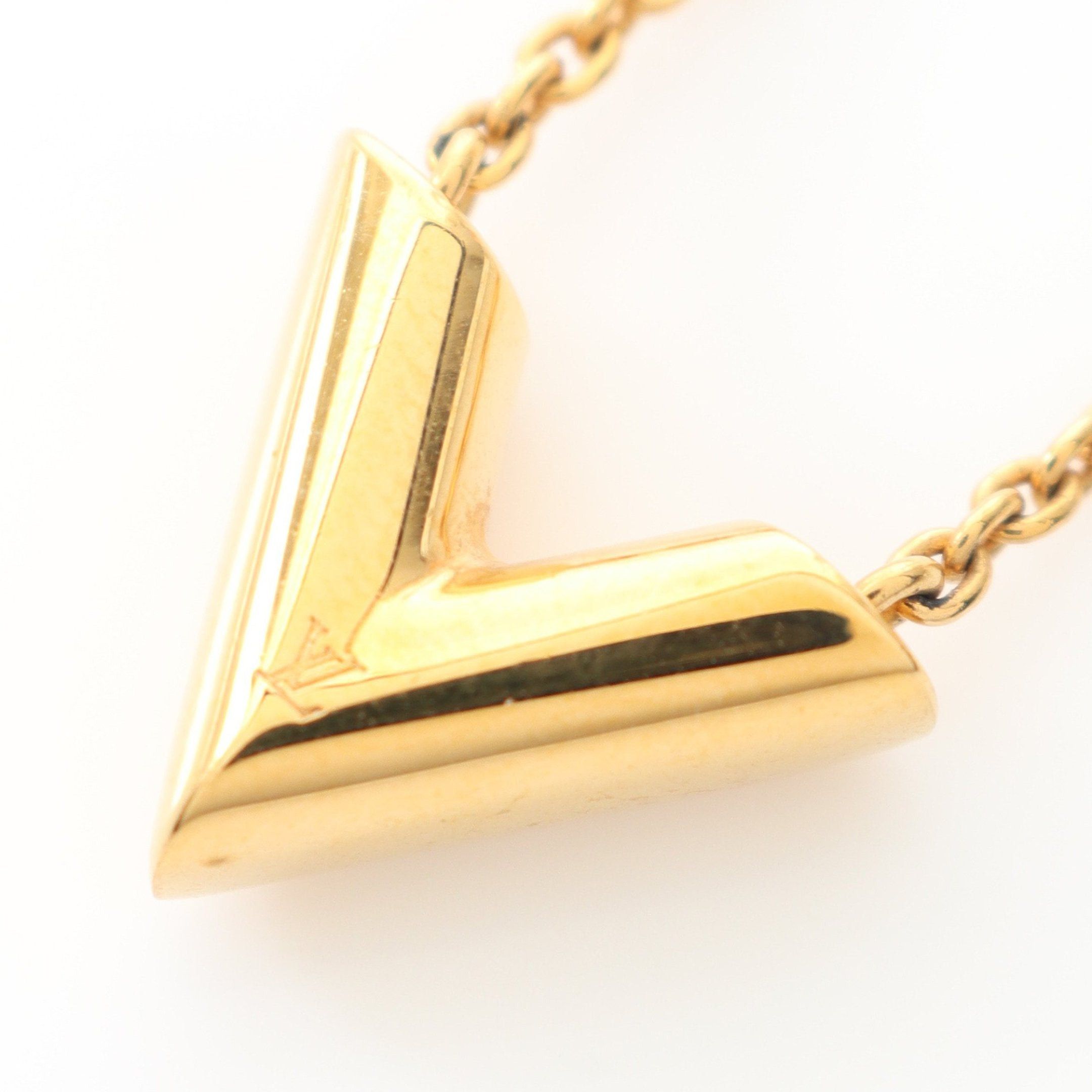 Louis Vuitton Louis Vuitton Essential V Necklace Gp Gold Size ONE SIZE - 1 Thumbnail