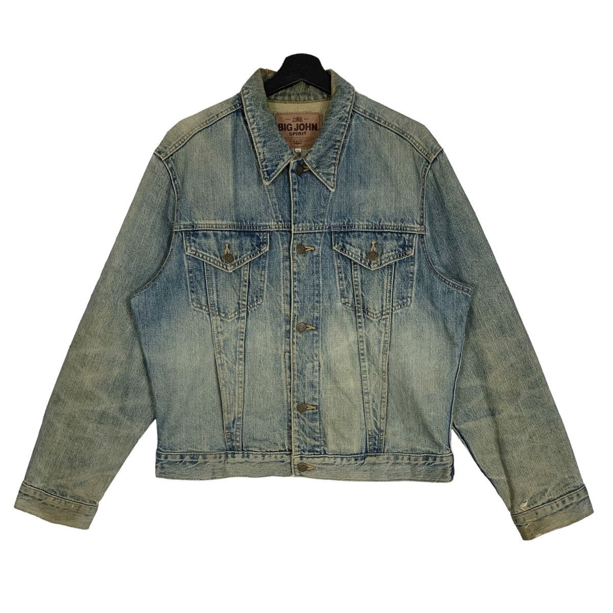 Big John × Vintage Vintage 80s Big John Spirit Button Denim Jacket Size M Size US M / EU 48-50 / 2 - 1 Thumbnail