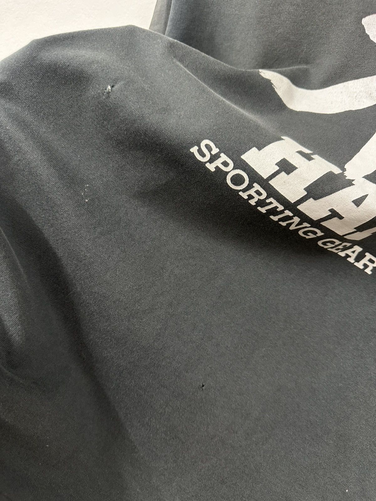 Hai Sporting Gear × Issey Miyake × Japanese Brand HAI SPORTING GEAR Big Logo Short Sleeve Sweatshirt Size US M / EU 48-50 / 2 - 8 Thumbnail