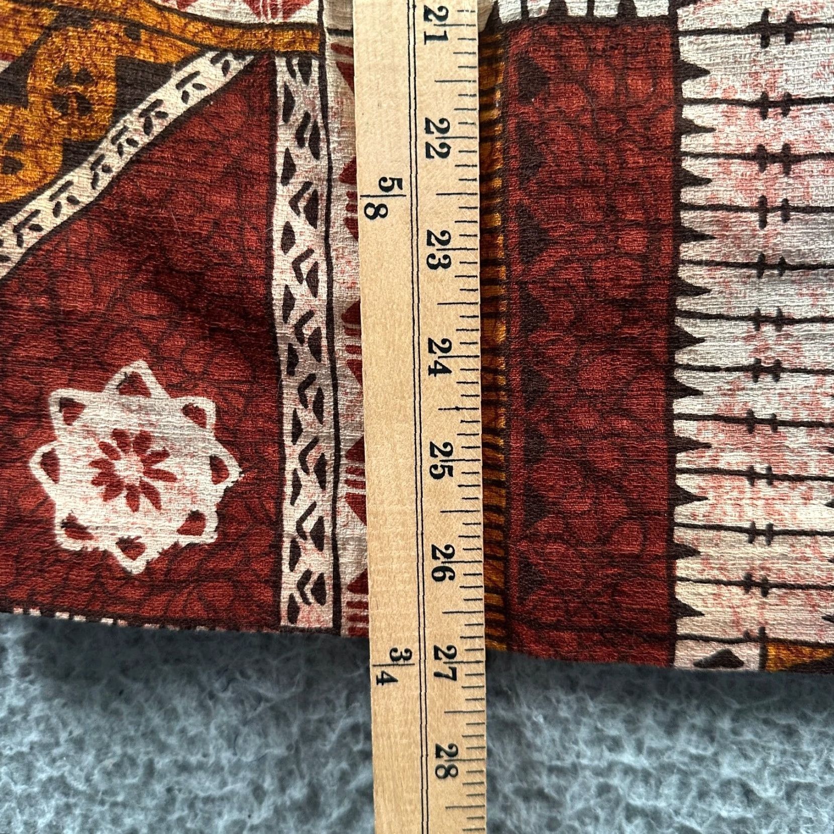 Vintage VINTAGE POMARE Hawaii Men’s Shirt Button-Up Casual 70s Classic Abstract Textured Brown Rust Orange Cream Short Sleeve Collared Chest Pocket M Size US M / EU 48-50 / 2 - 6 Thumbnail