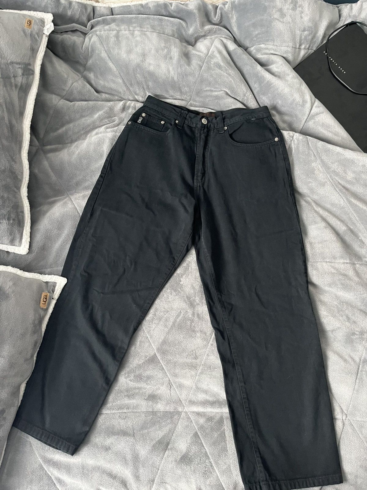 Dolce & Gabbana Black Dolce & Gabbana Casual Pants Size 30" / US 8 / IT 44 - 2 Thumbnail
