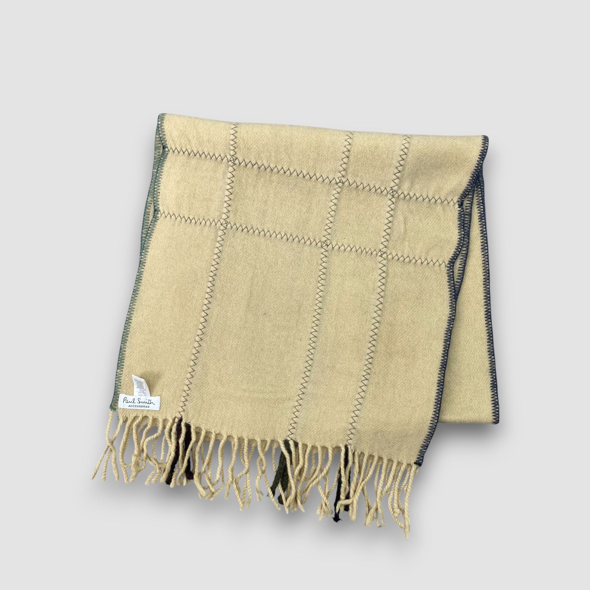 Paul Smith Vintage Paul Smith Scarf Muffler Wool Fringe Winter Scarves Size ONE SIZE - 3 Thumbnail