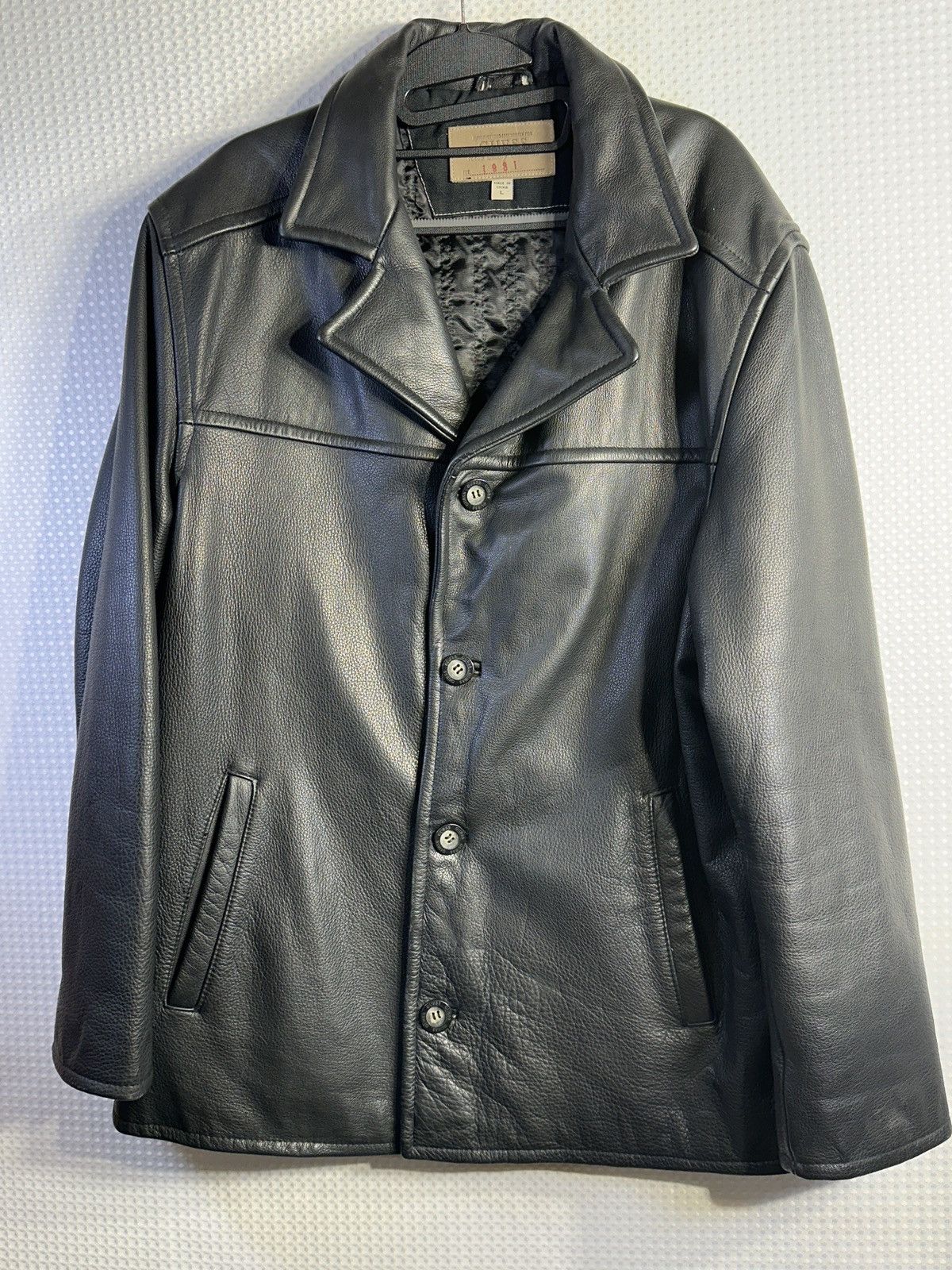 Guess Guess 1981 Genuine Leather Jacket Size US L / EU 52-54 / 3 - 1 Thumbnail
