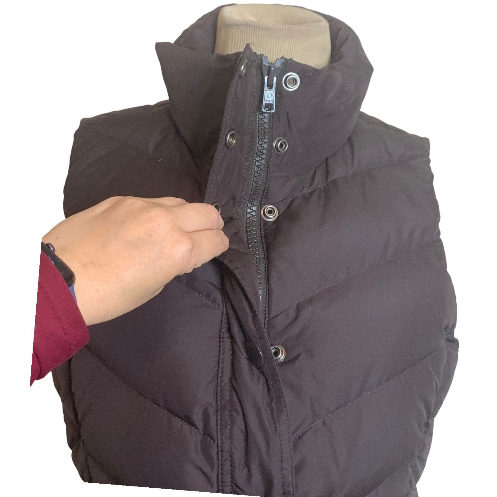 J.Crew J. Crew brown quilted Sherpa lined vest size Small Size S / US 4 / IT 40 - 9 Thumbnail