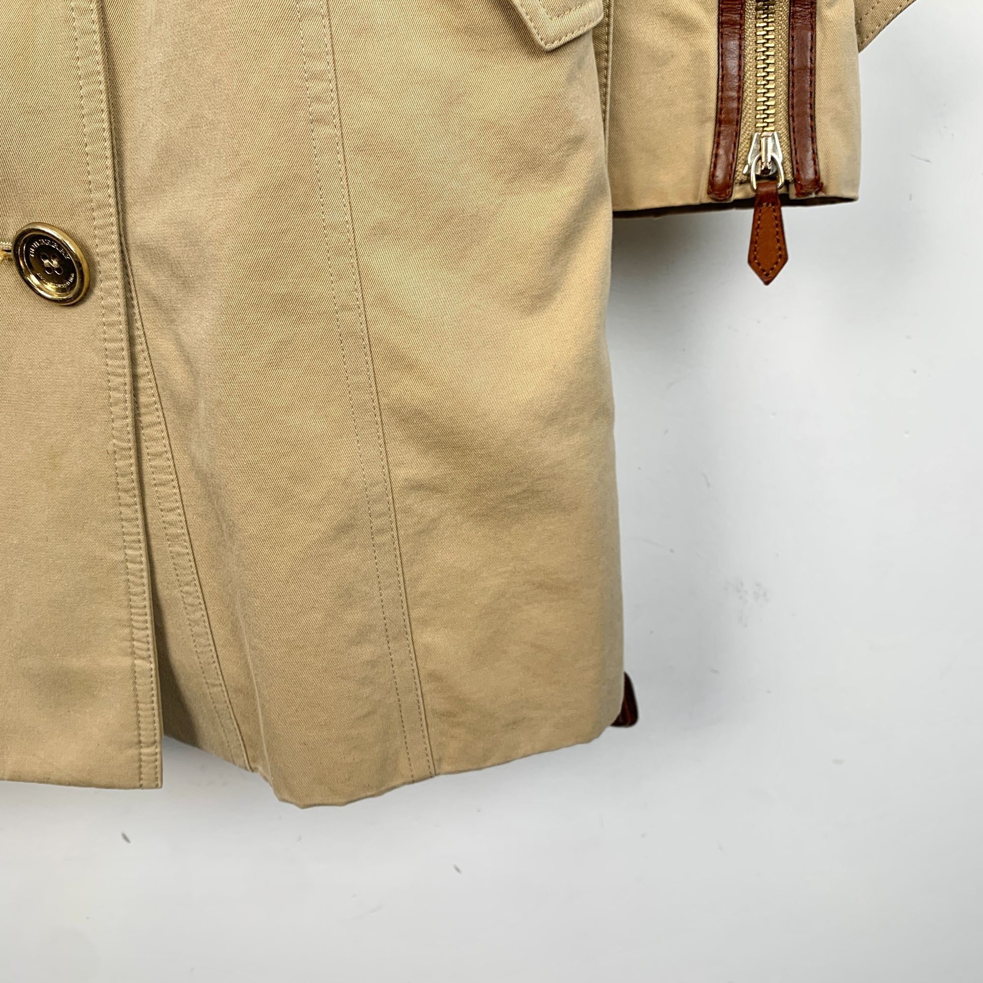 Burberry Burberry Womens Trench Coat Beige Double-Breasted Button Clo Size M / US 6-8 / IT 42-44 - 5 Thumbnail