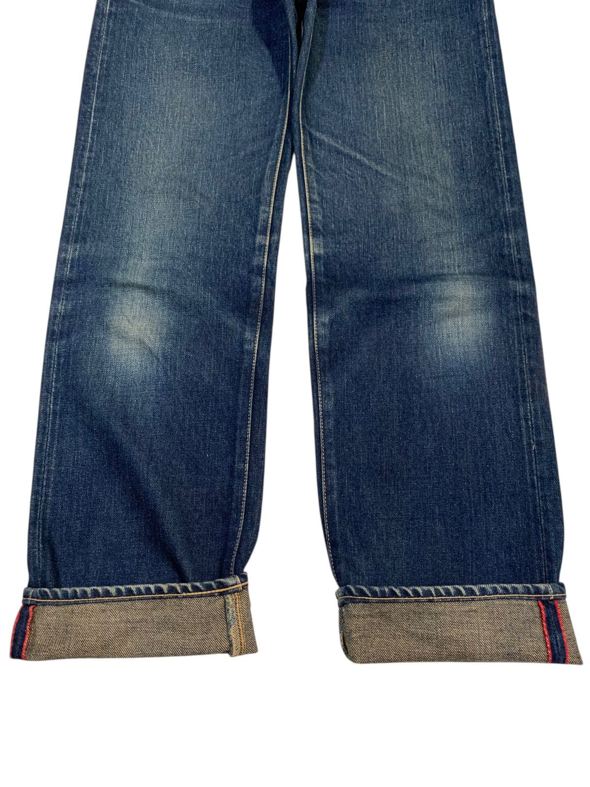 Kapital Vintage Hr Market Selvedge Button fly Faded Distressed Denim Size US 27 - 10 Thumbnail