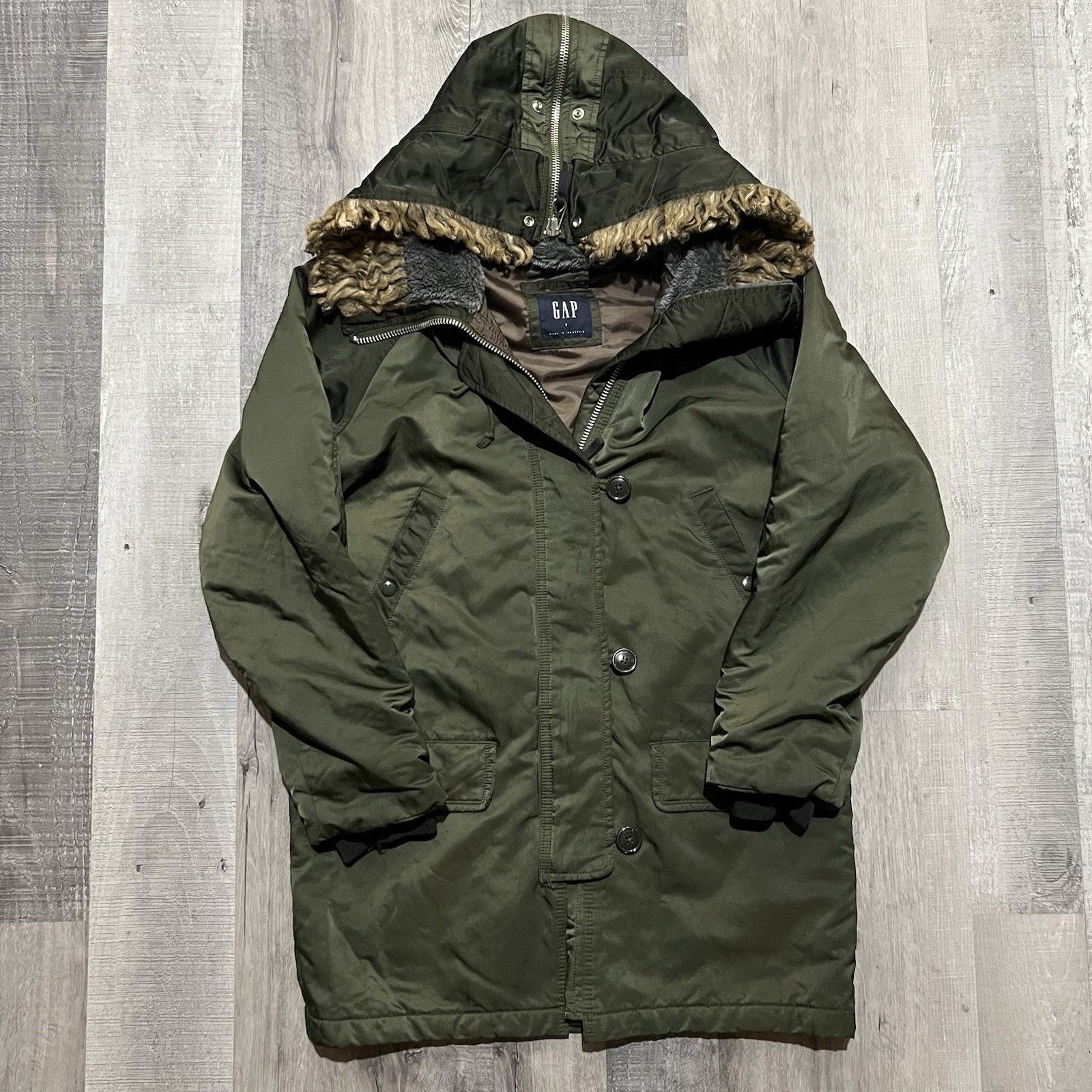Gap Gap Faux Fur Trim Military Style N3B Snorkel Parka Jacket S Size US S / EU 44-46 / 1 - 1 Thumbnail