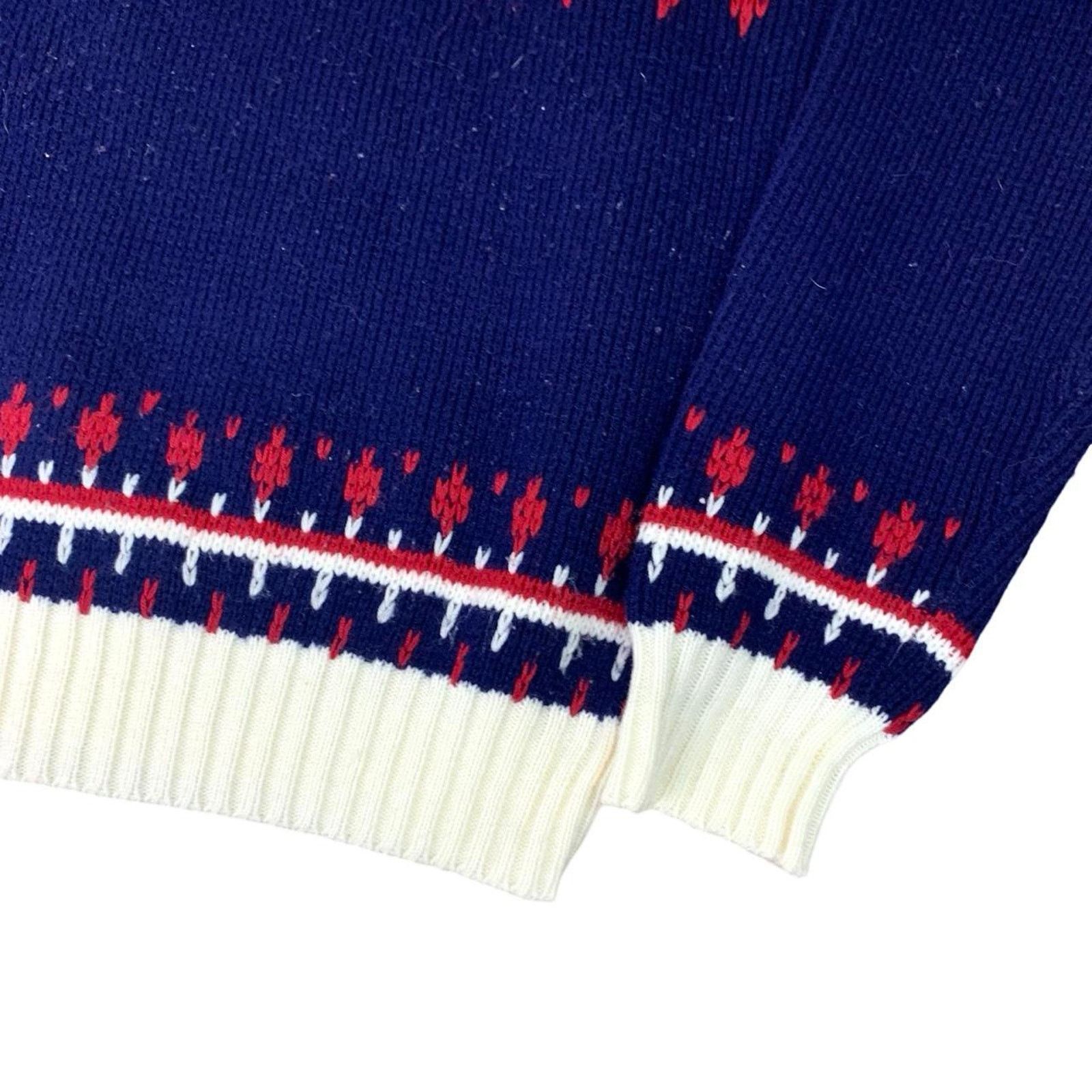 Vintage Vintage 80s Knit JCPenney Winter Turtleneck Sweater Size M / US 6-8 / IT 42-44 - 4 Thumbnail