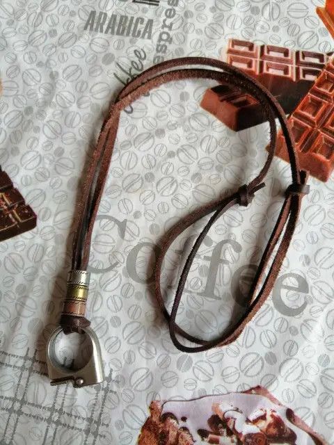 Designer × Jewelry × Leather Lighter Leather Necklace🔥🔥🔥 Size ONE SIZE - 3 Thumbnail