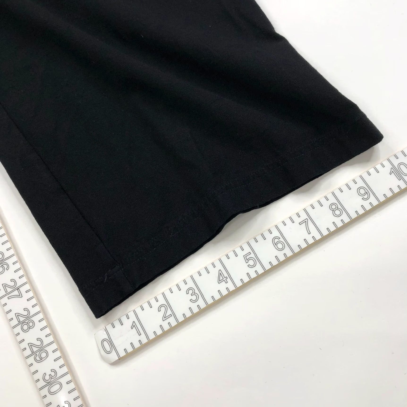 Eileen Fisher Eileen Fisher Pants Black Mid Rise Viscose Pull On Large 37W 29L Regular Inseam 29" Flat Front Pockets Women's Large Black Pants Size 36" / US 14 / IT 50 - 7 Thumbnail