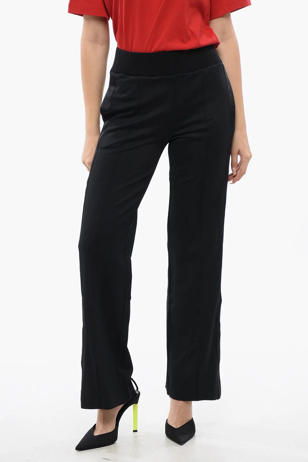 Off-White og1mm0426 Nylon Track Pant in Black Size 25" / US 0 / IT 36 - 1 Thumbnail