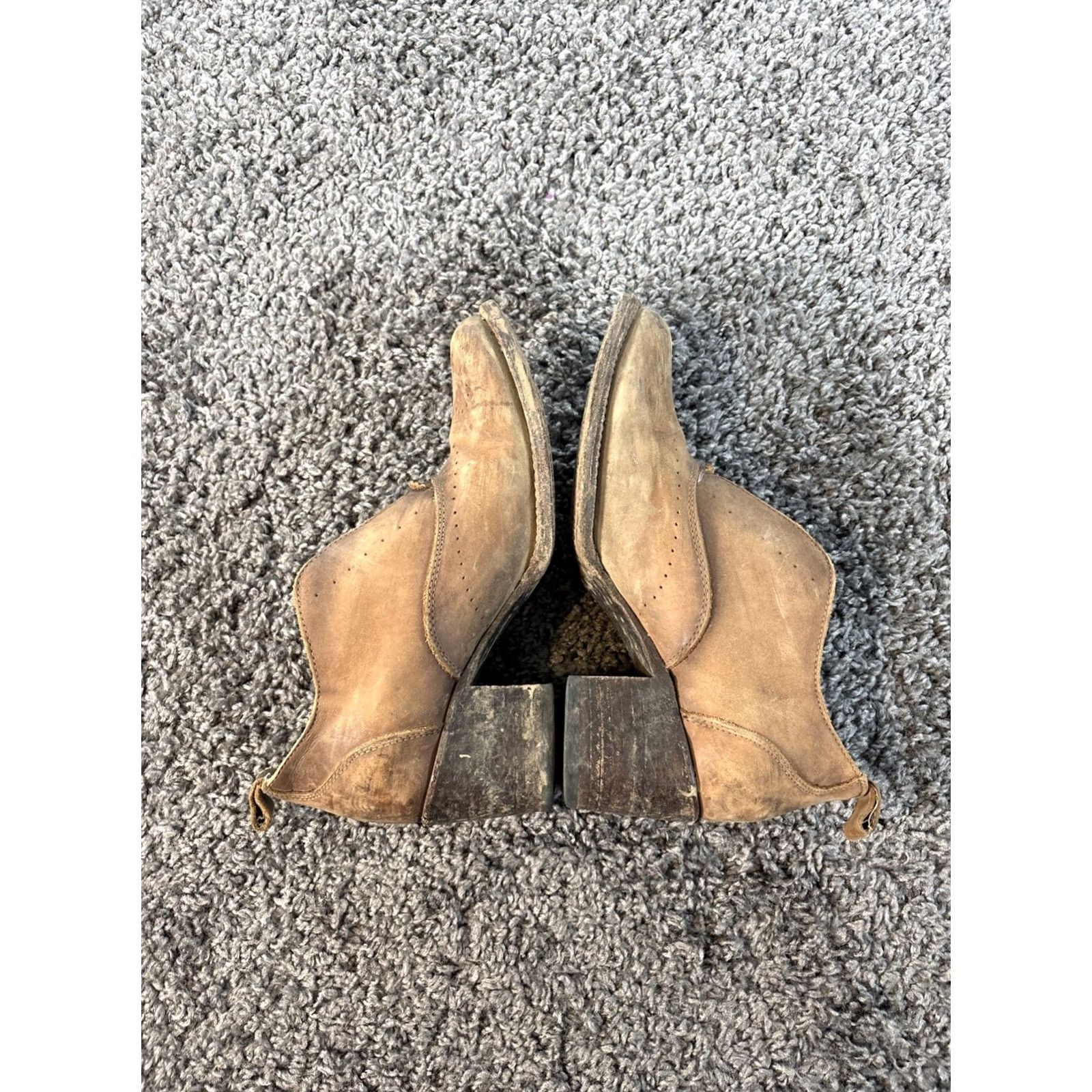 FREEBIRD Freebird by Steven Sadie bootie size 8 Black/Brown Distressed Leather Heel Size US 8 / IT 38 - 6 Thumbnail