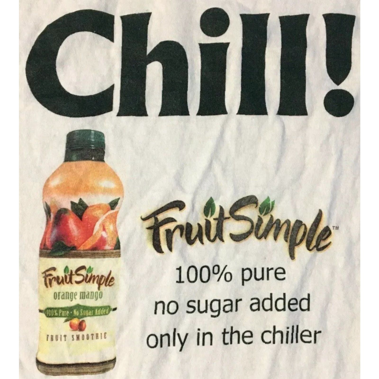 Vintage VINTAGE Funny Shirt M White Drink Grunge 90s Y2K Chill Fruit Simple Smoothie Faded Promo Shirt Mens Short Sleeve Sunglasses? Size US M / EU 48-50 / 2 - 2 Thumbnail