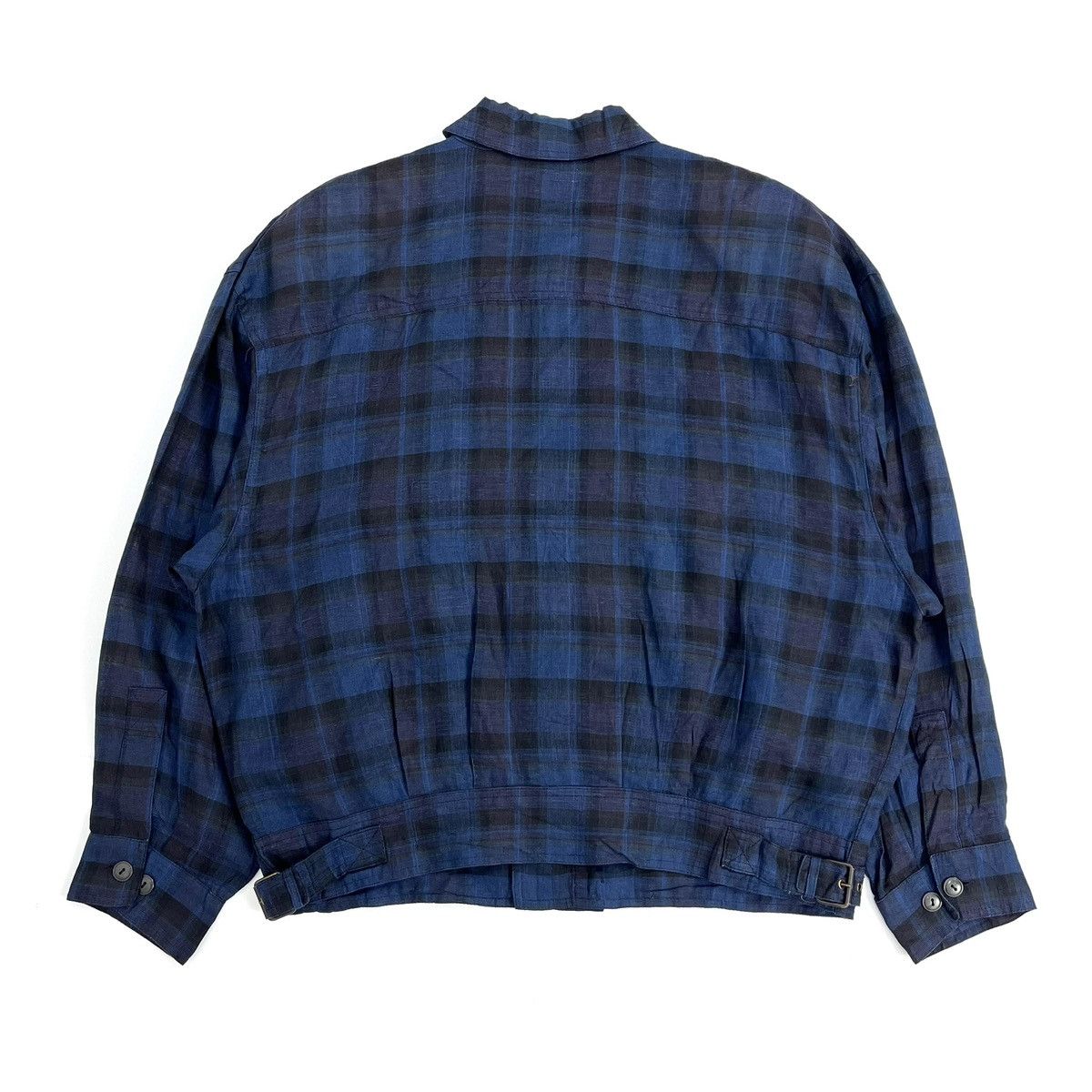 Givenchy 90s Vintage Givenchy Plaid Work Jacket Italian Designer Size US L / EU 52-54 / 3 - 16 Thumbnail