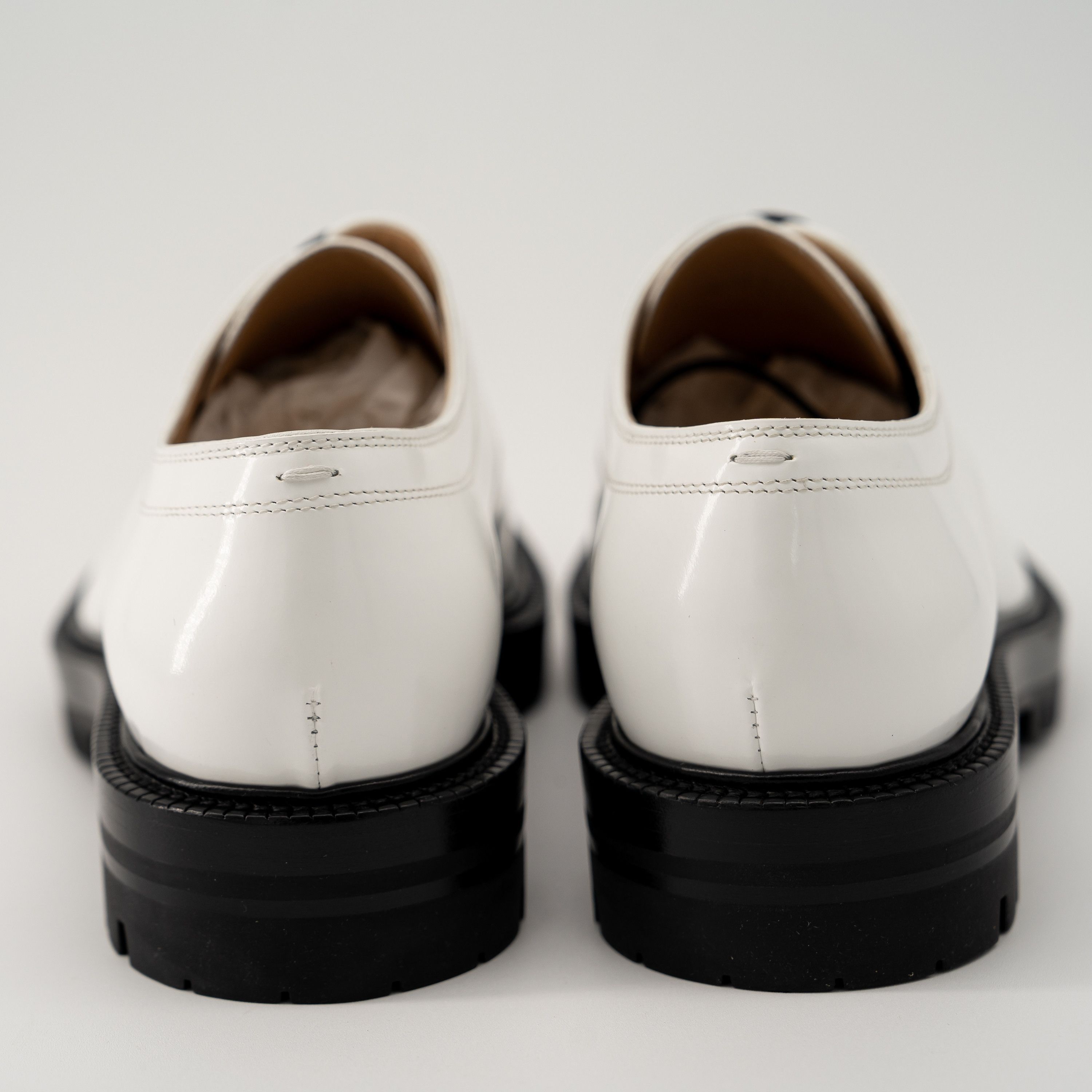 Maison Margiela 39 9 us Maison Margiela Tabi Lace-Ups Loafers White Leather Size US 9 / IT 39 - 4 Thumbnail
