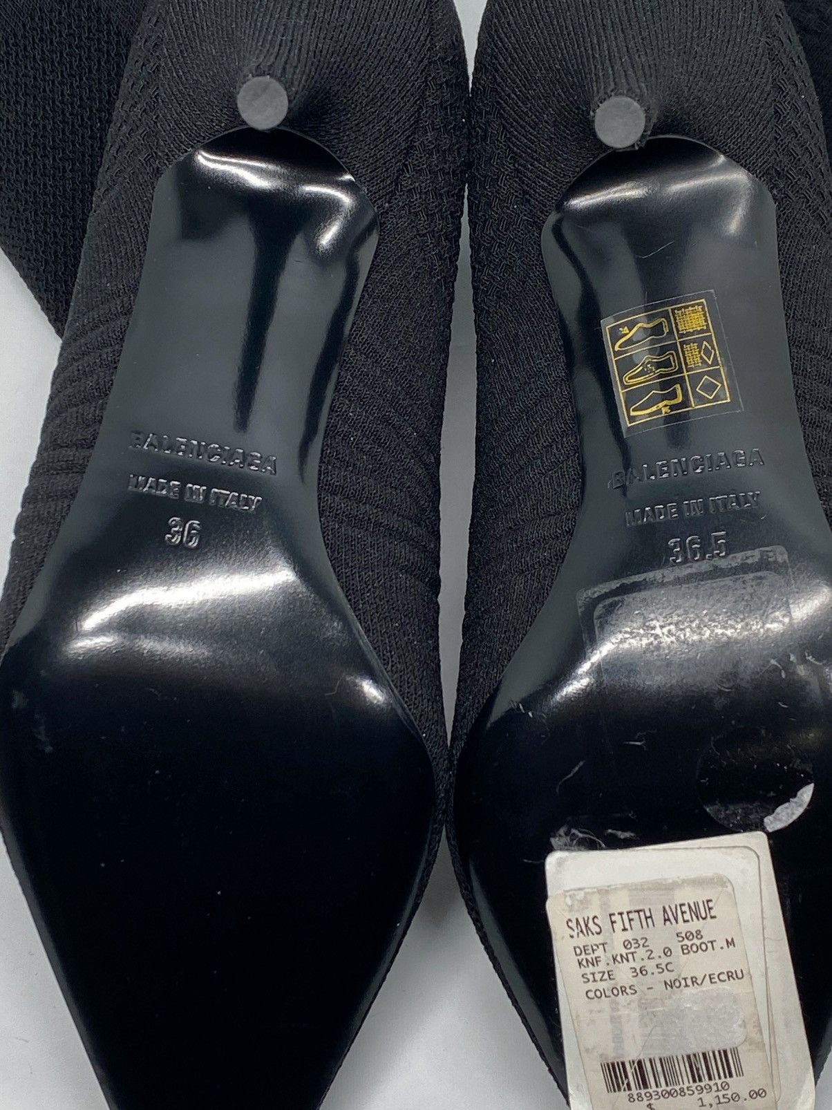 Balenciaga Balenciaga Knife 2.0 logo-appliquéd stretch-knit ankle boots Size US 6 / IT 36 - 11 Thumbnail