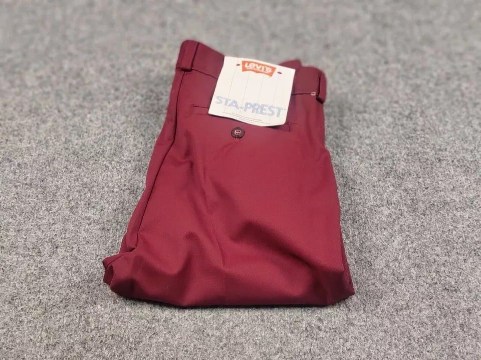 Levi's Vintage 80's Levis Sta Prest 711 Classic Trouser Pants Size US 32 / EU 48 - 2 Thumbnail