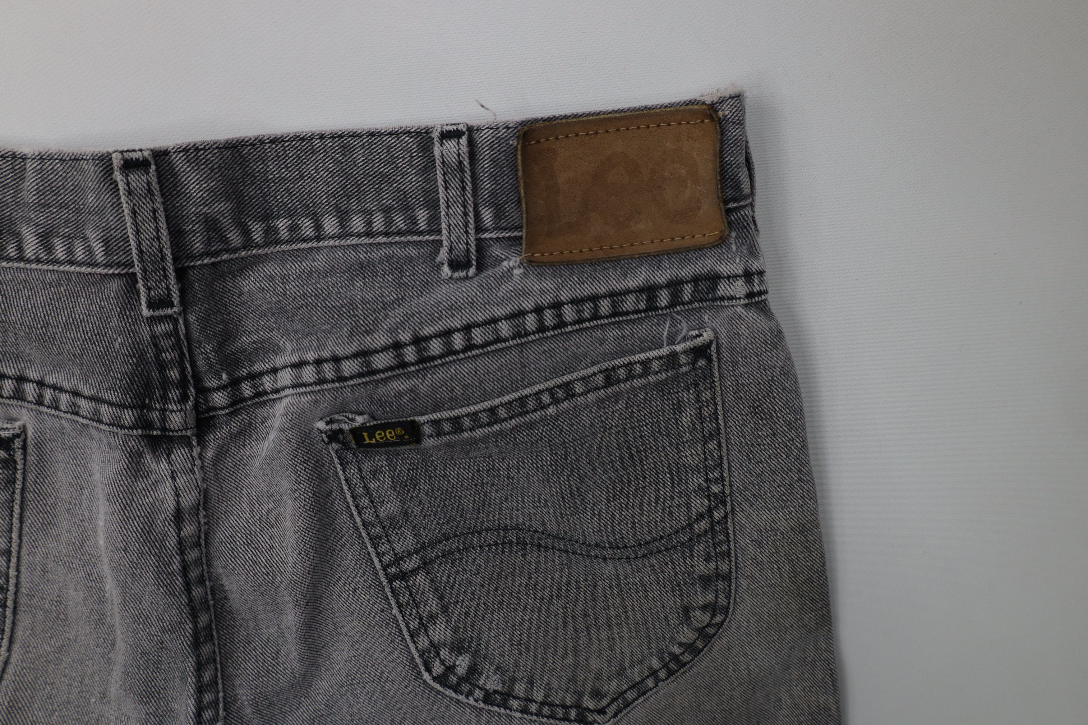 Lee Vintage 90s Lee Straight Leg Denim Jeans Gray Cotton USA Size US 34 / EU 50 - 15 Thumbnail