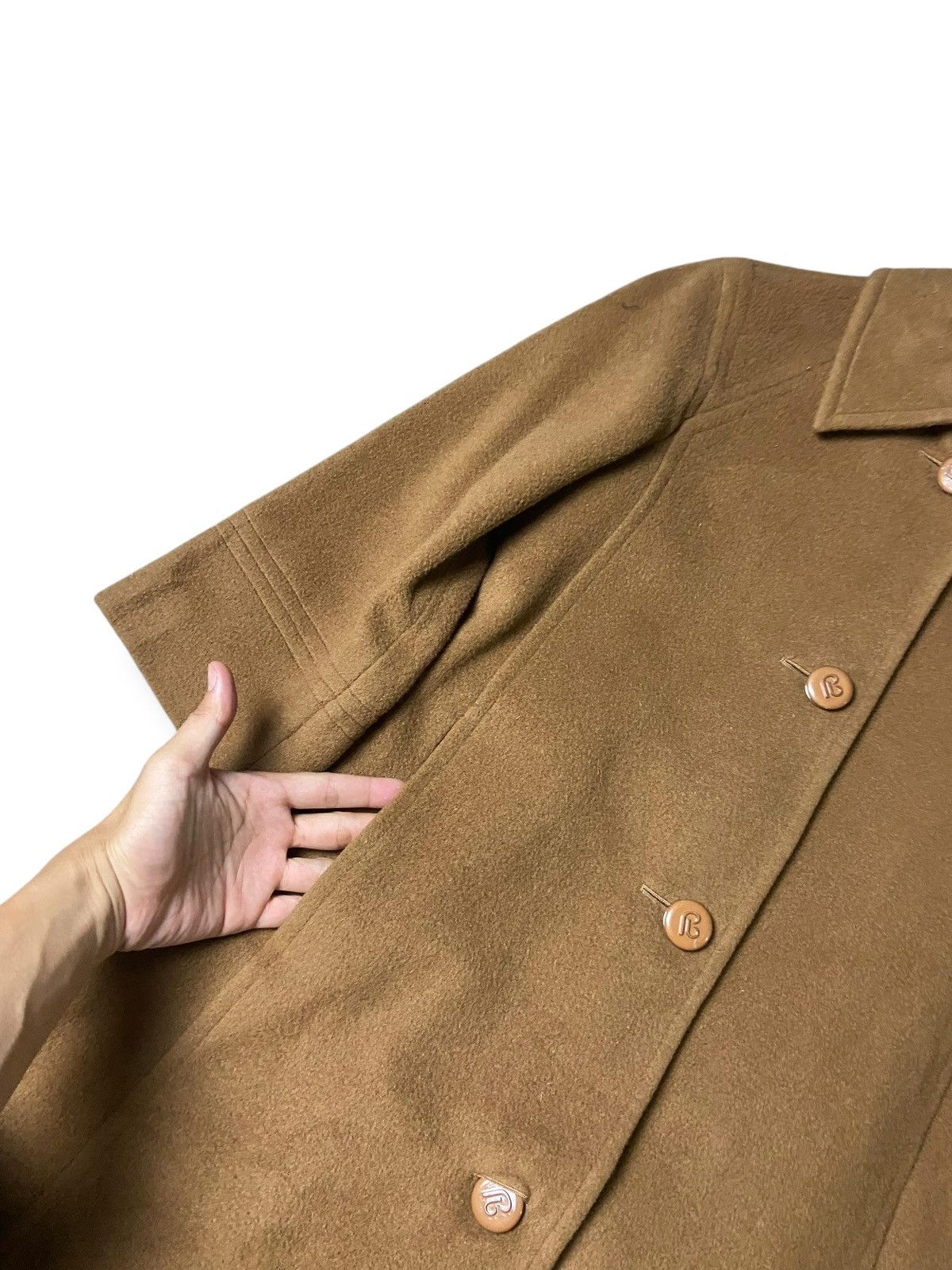 Designer × Pierre Balmain × Vintage Vintage PIERRE BALMAIN Wool Long Coat (133) Size US XXS / EU 40 - 5 Thumbnail