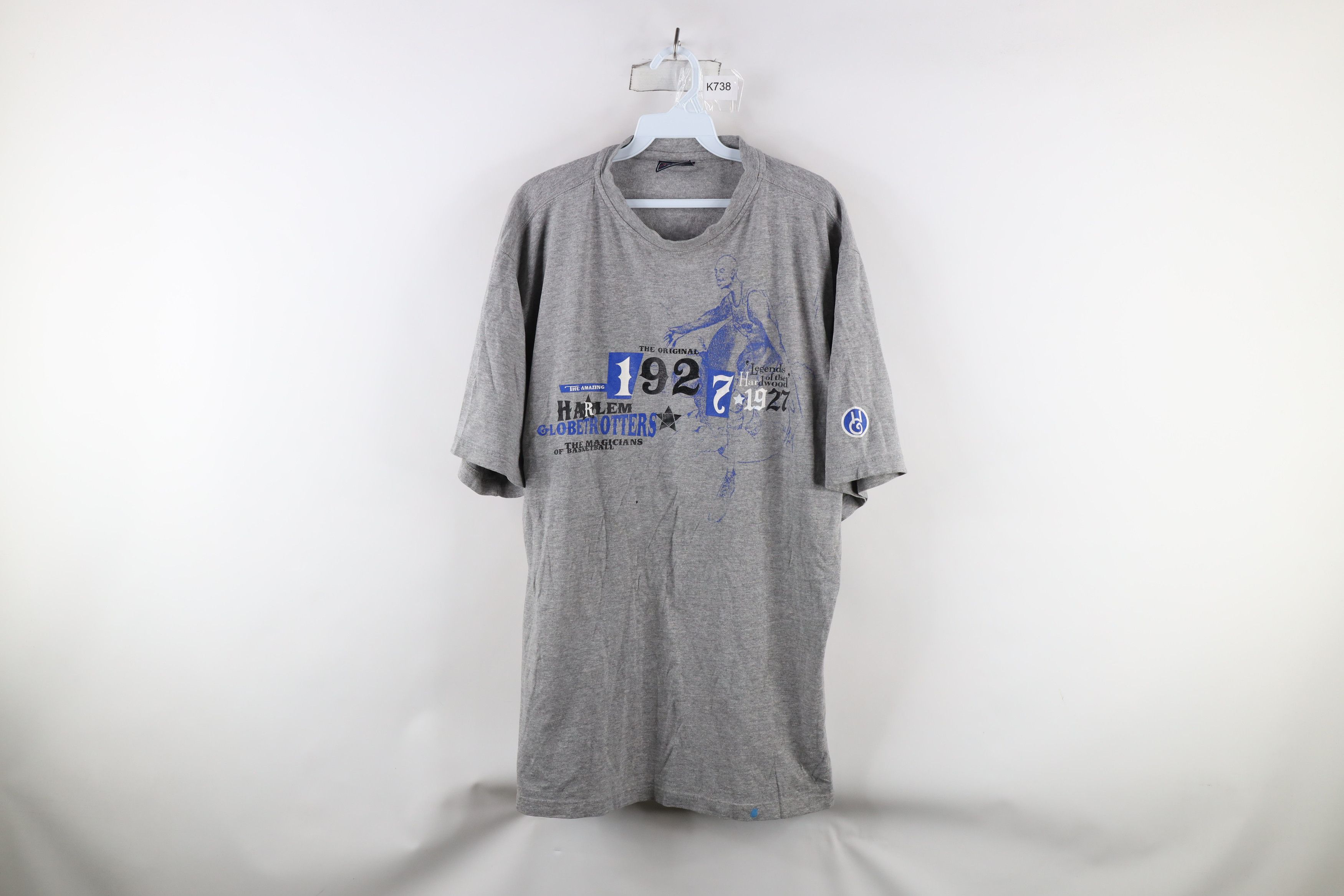 Vintage Vintage 90s Out Harlem Globetrotters Basketball T-Shirt Gray Size US L / EU 52-54 / 3 - 1 Thumbnail