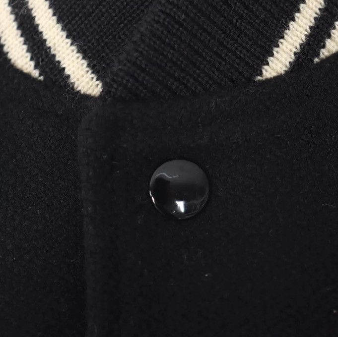 Saint Laurent Paris × Yves Saint Laurent Saint Laurent SLP Teddy baseball jersey2410-Nextarrow Size S / US 4 / IT 40 - 2 Thumbnail