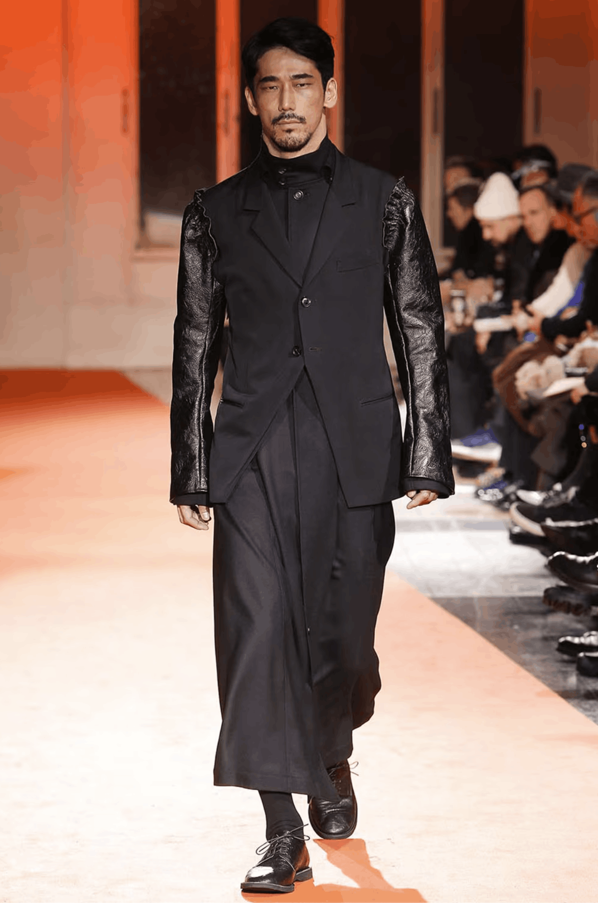 Yohji Yamamoto Yohji Yamamoto Pour Homme W/Viyella Collared Tab Coat Dress Size US S / EU 44-46 / 1 - 10 Thumbnail