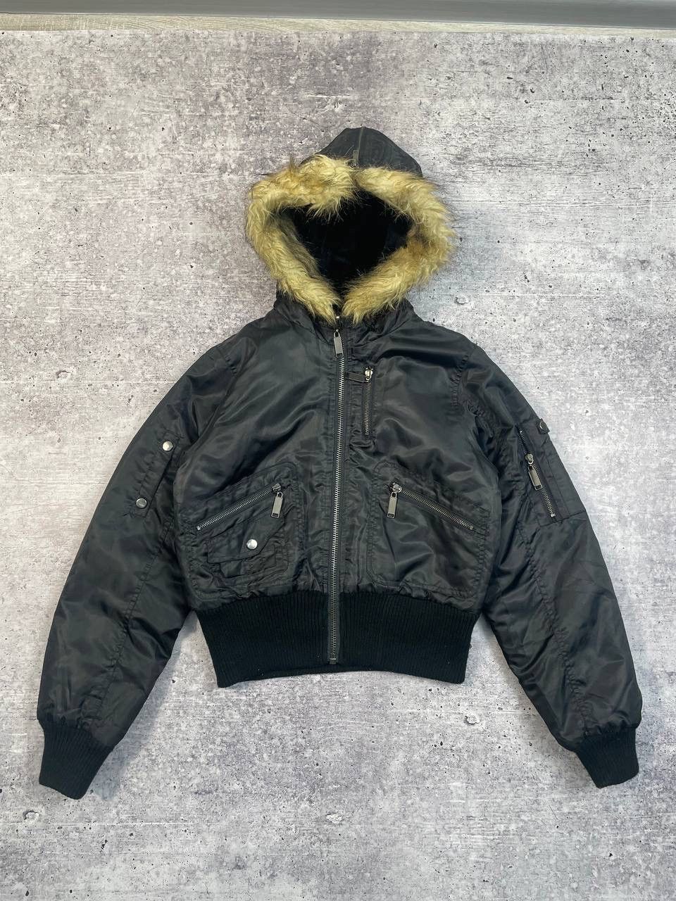 Hysteric Glamour Vintage IfSixWasNine Alaska Faux Fur Style Bomber Jacket Y2K Size L / US 10 / IT 46 - 1 Thumbnail