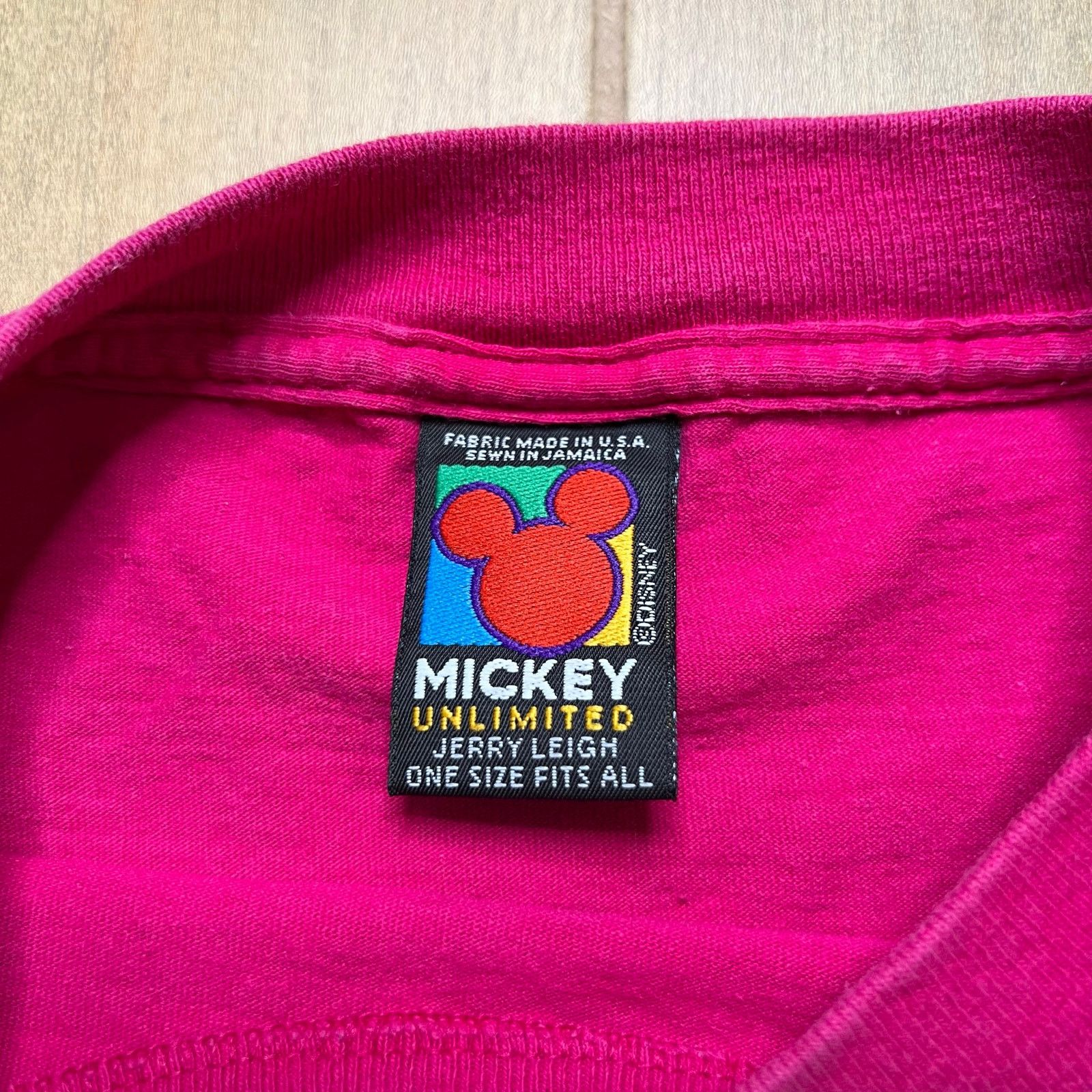 Mickey Unlimited Vintage 90s Disney Mickey Mouse T-shirt bright pink L Y2K Size US L / EU 52-54 / 3 - 2 Thumbnail