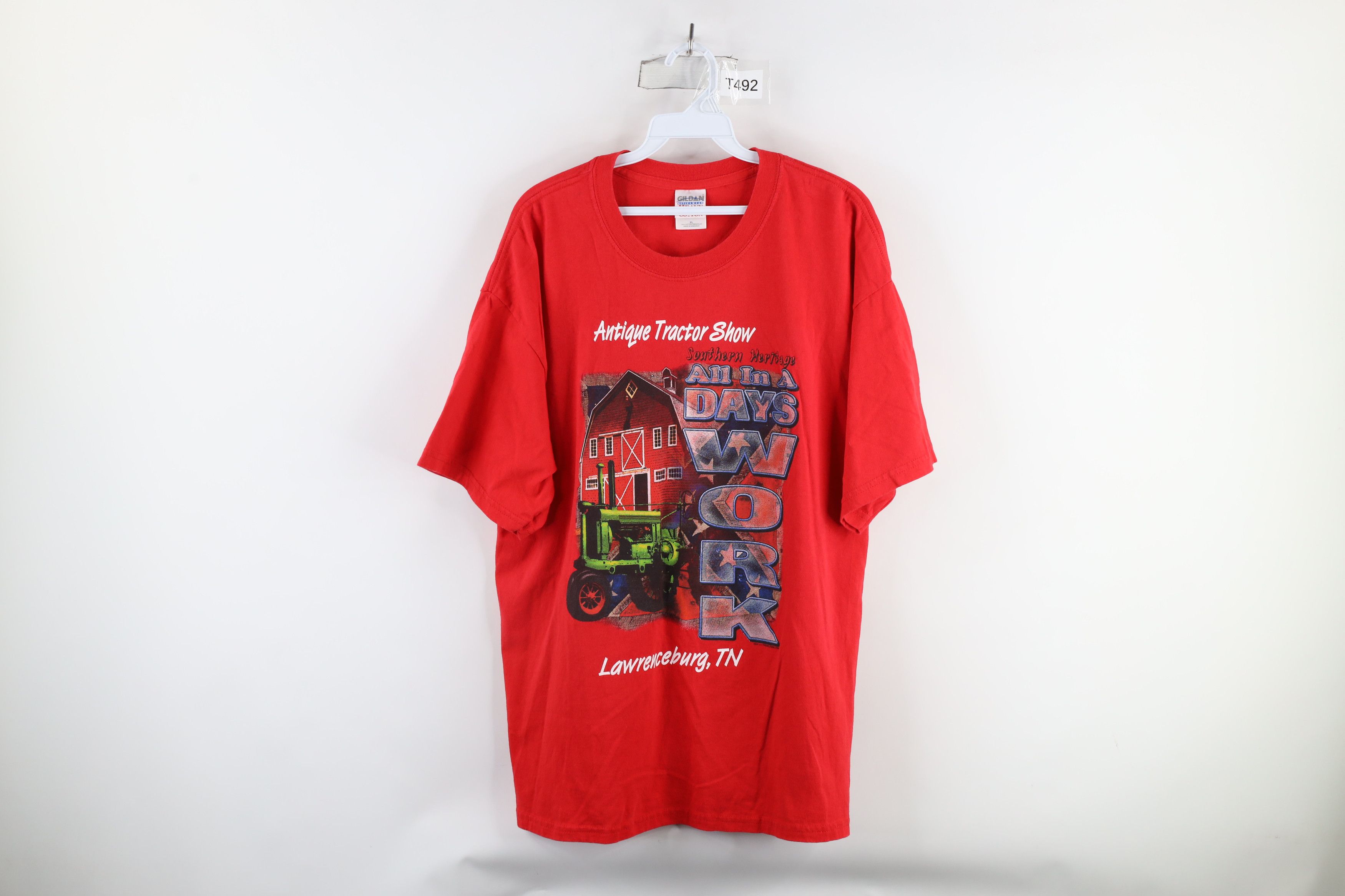Vintage Vintage Streetwear Tractor Show Tennessee T-Shirt Red Size US XL / EU 56 / 4 - 1 Thumbnail