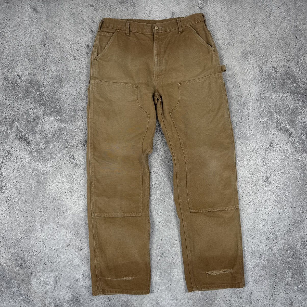 Vintage Carhartt Double Knee Distressed Pants Made In USA