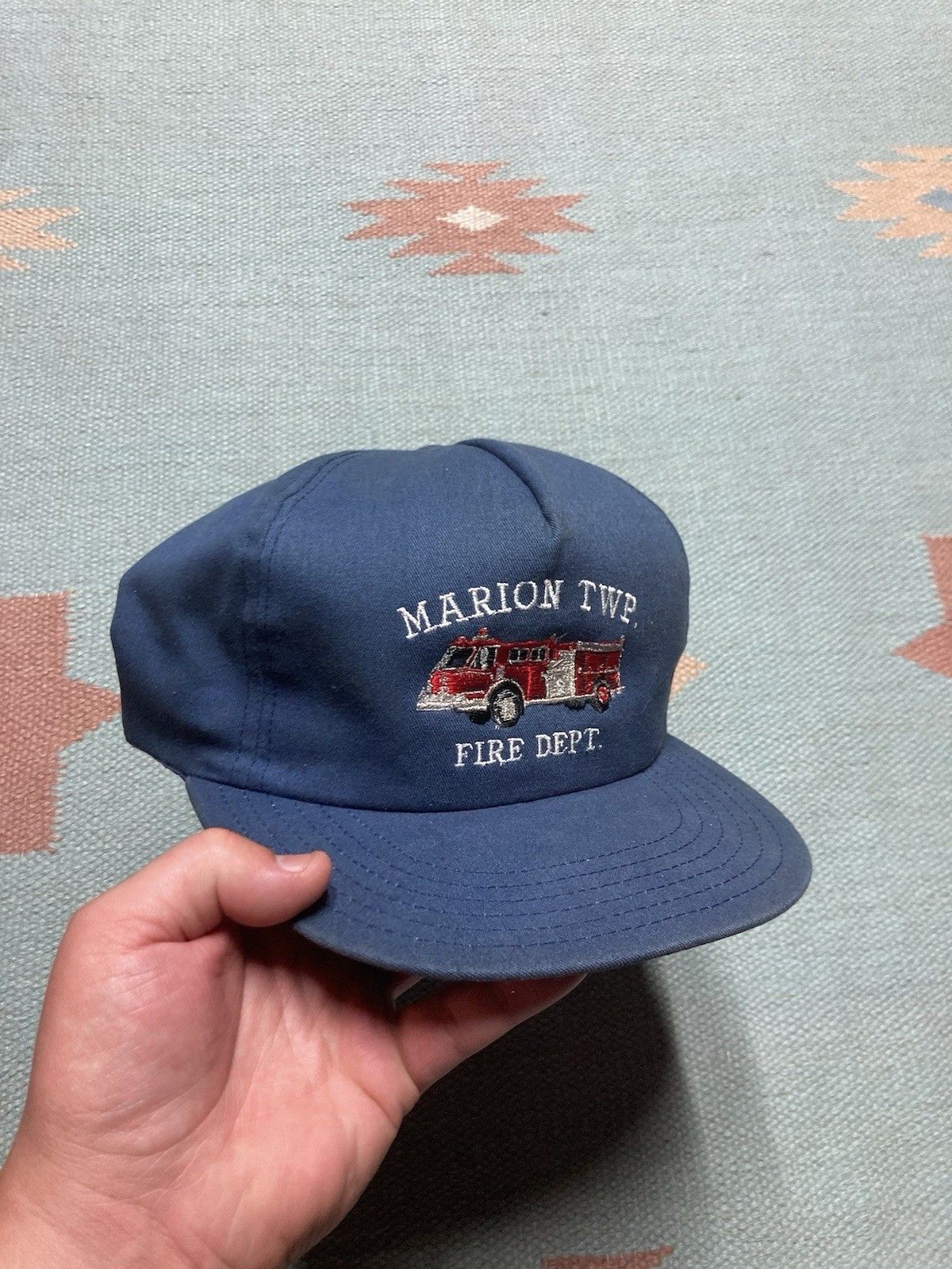 Vintage SnapBack hat Marion township fire department Michigan USA Size ONE SIZE - 1 Thumbnail