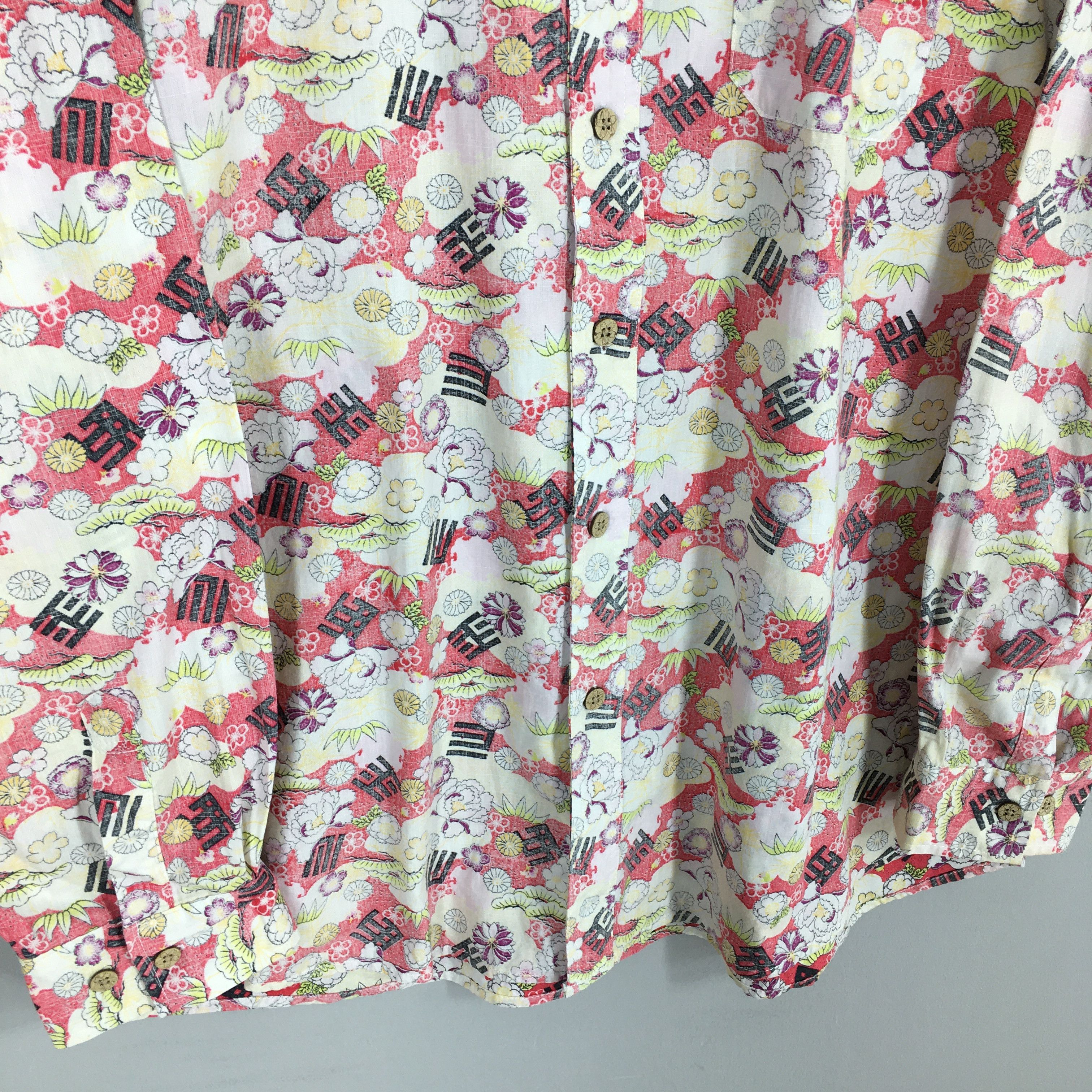 Vintage Vintage 80's Hawaiian Floral Art Cotton Shirt XLarge Size US XL / EU 56 / 4 - 4 Thumbnail