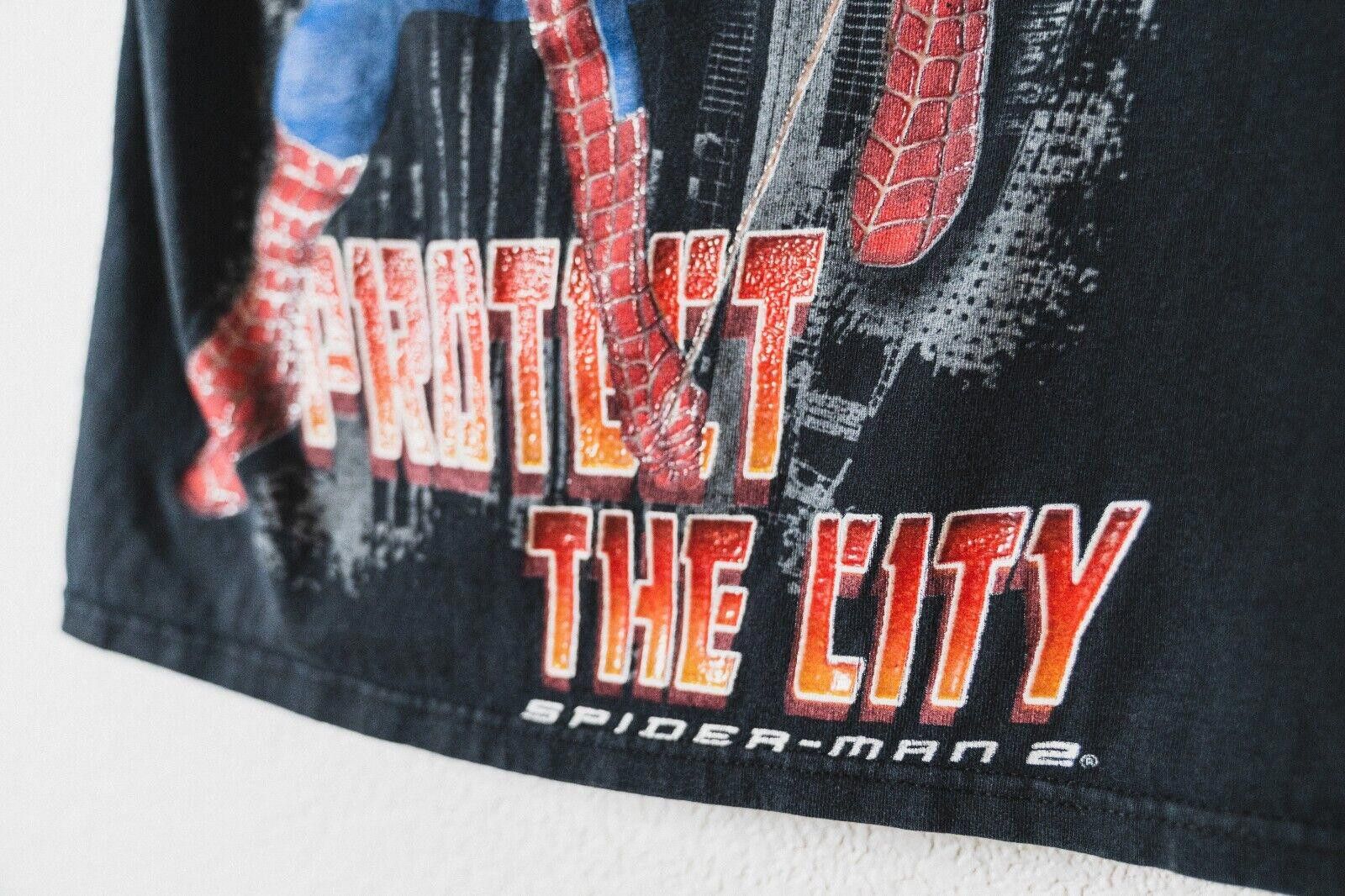 Designer Vintage Spider-Man 2 The Movie Tee 2004 Tag AOP Youth Large Size US XXS / EU 40 - 2 Thumbnail