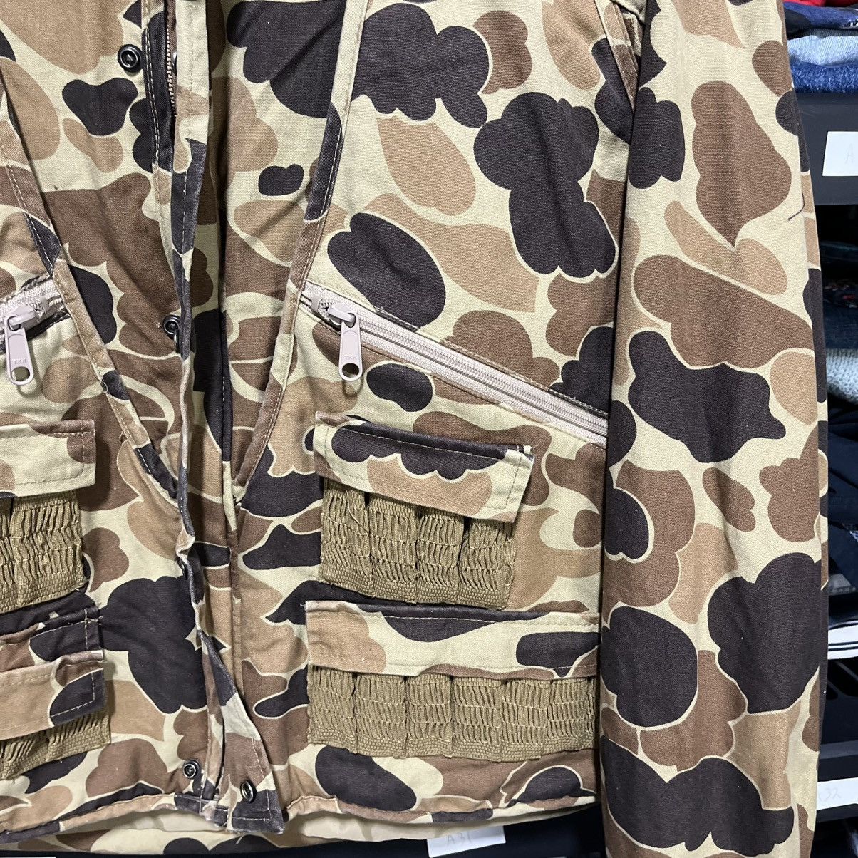 Columbia VINTAGE 90s COLUMBIA DUCK CAMO GORP OUTDOOR BOMBER JACKET Size US L / EU 52-54 / 3 - 4 Thumbnail