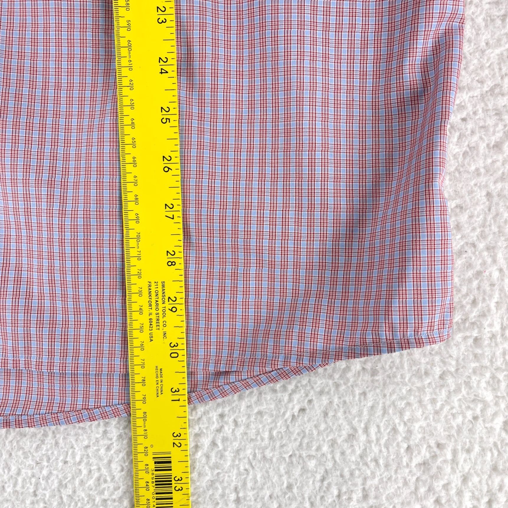 Eton Eton Red Plaid Contemporary Button-Up Shirt Mens XL Long Sleeve 100% Cotton Size US XL / EU 56 / 4 - 6 Thumbnail