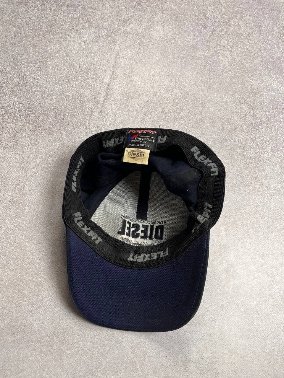 Diesel × Vintage Vintage Diesel Embroidery Big Logo Flex Fit Cap Y2K Os Size ONE SIZE - 3 Thumbnail