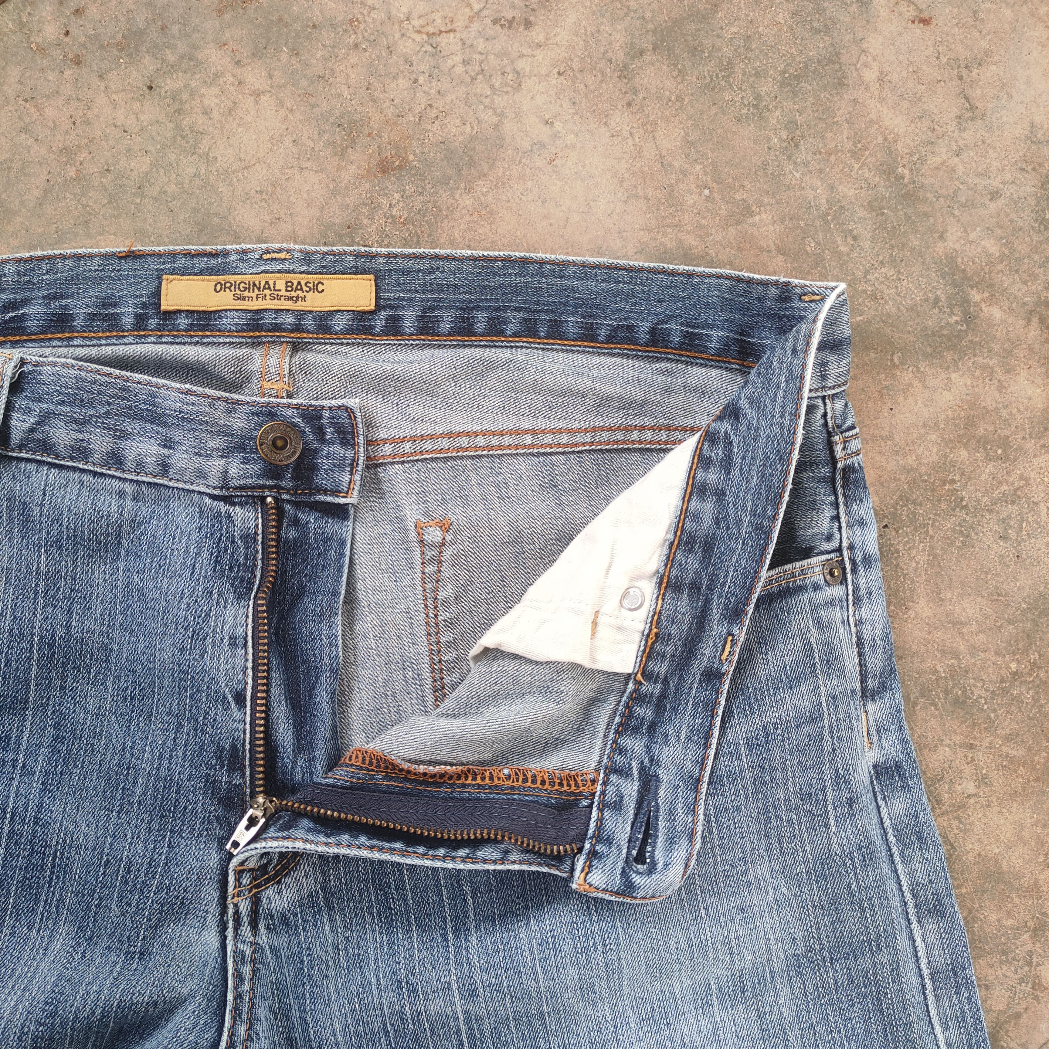 Japanese Brand × Jean × Vintage W36 VINTAGE JAPAN S-001 FADED DISTRESSED DENIM JEAN PANTS Size US 36 / EU 52 - 6 Thumbnail
