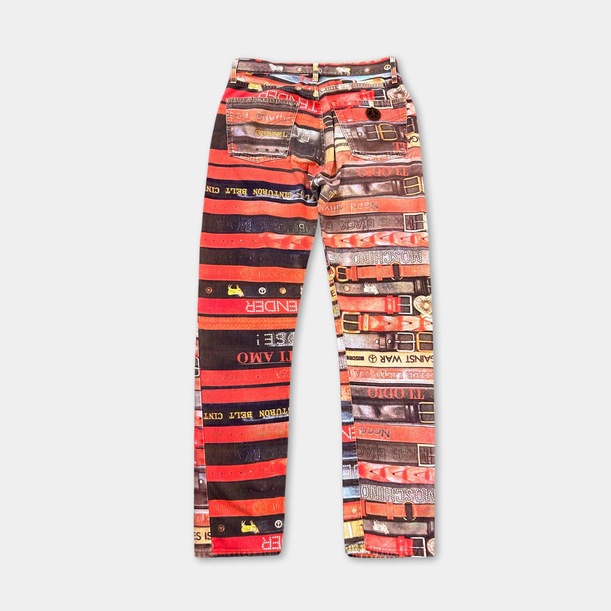 Moschino Moschino 2000's Belt Pattern Jeans Size US 29 - 5 Thumbnail