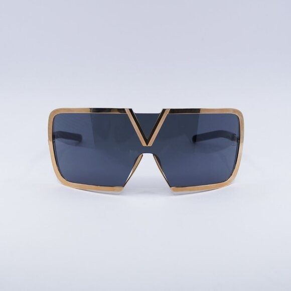 Valentino Valentino V-ROMASK VLS-120A Sunglasses Rose Gold Shield Size ONE SIZE - 3 Thumbnail