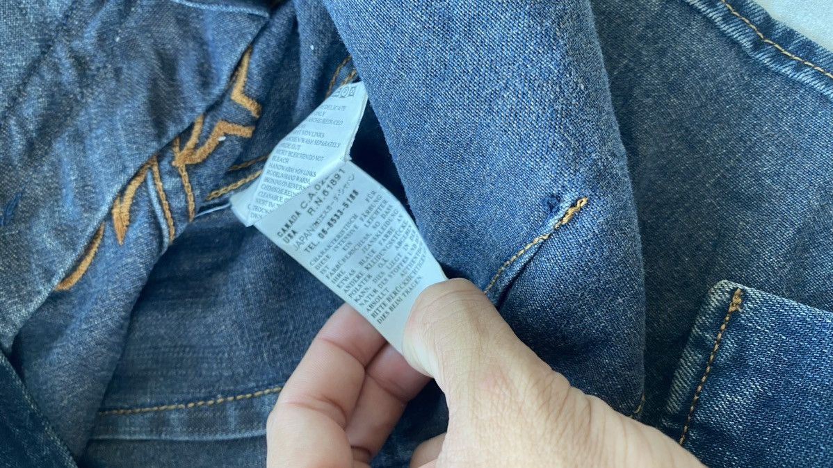 Hysteric Glamour × Japanese Brand × Le Grande Bleu (L.G.B.) Vintage Escada Sport Italy Punk Denim Coat Grunge Blazer Size XS / US 0-2 / IT 36-38 - 10 Thumbnail