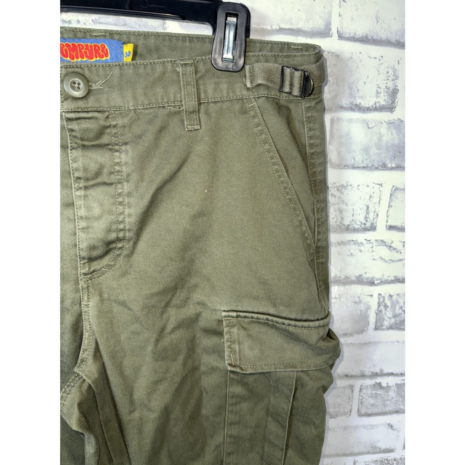 Empyre Empyre Men's Relax Fit Olive Green Cargo Skate Pants Size US 30 / EU 46 - 2 Thumbnail