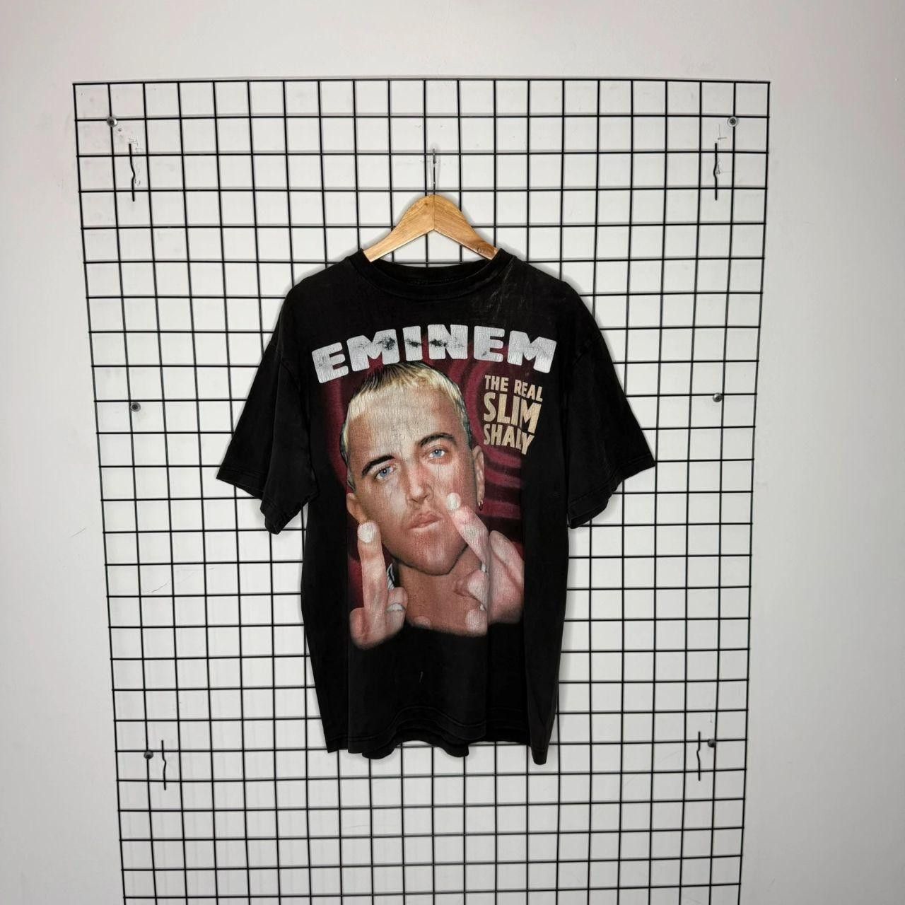 Vintage Eminem Double Sided T shirt Tee Rap Hip Hop Black Size US XL / EU 56 / 4 - 1 Thumbnail