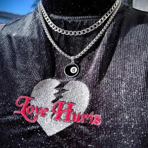 Jewelry × Vintage 8 Ball Chain 2000s Y2K Punk Chrome Silver Billiards Eight Size ONE SIZE - 3 Thumbnail