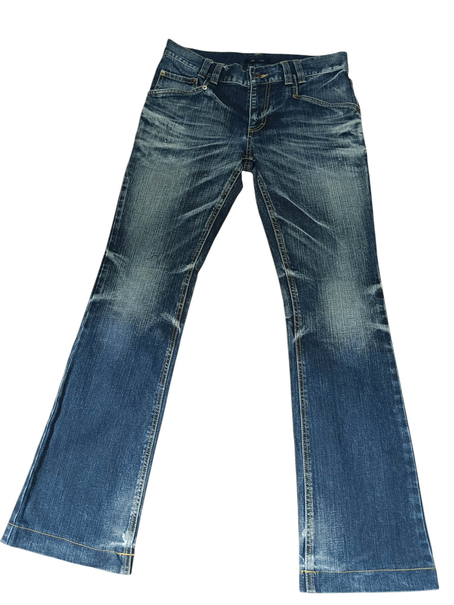 Michel Klein Michel Klien Clawmark Punk Skinny Flare Jeans Size US 30 / EU 46 - 1 Thumbnail