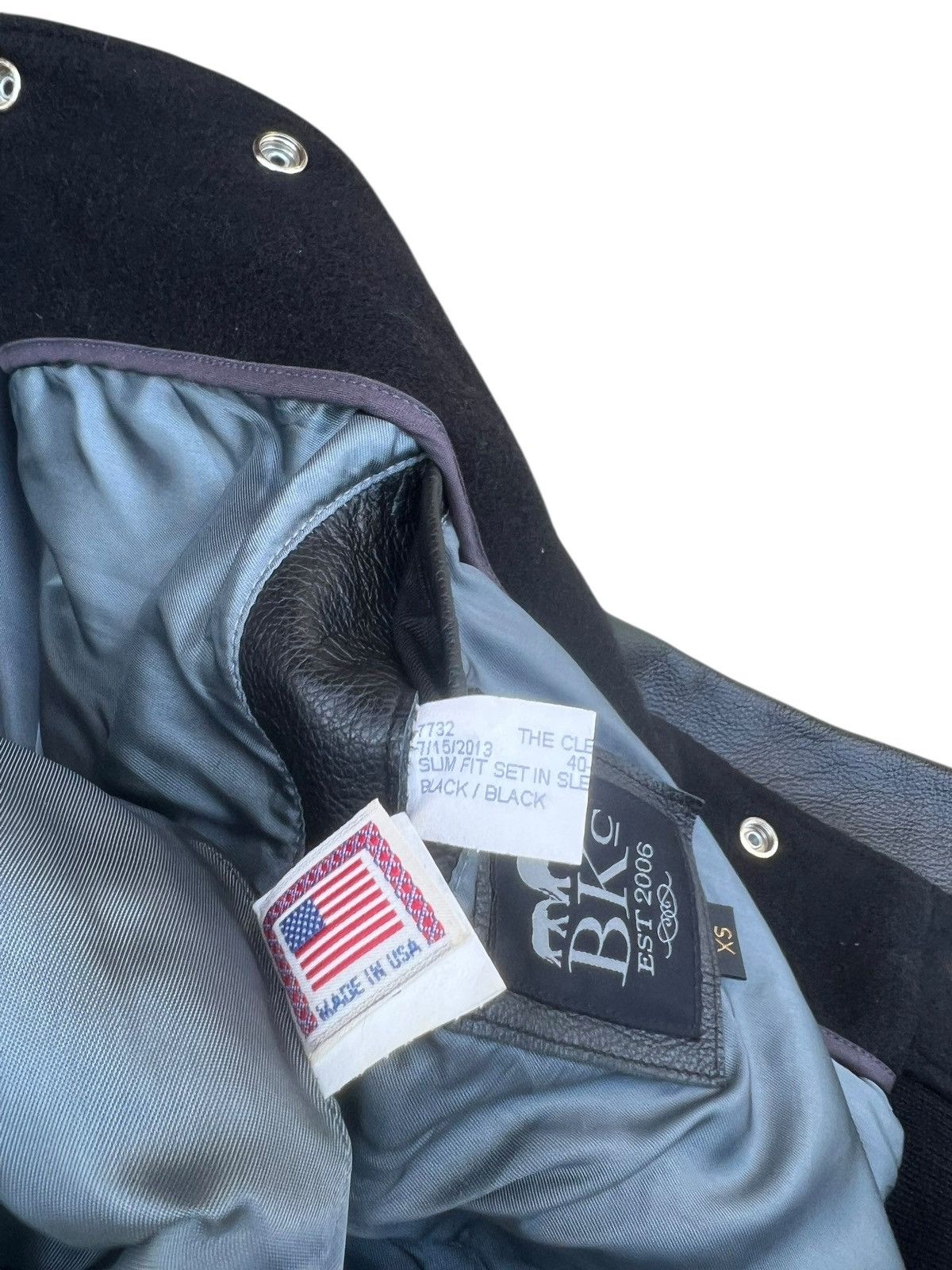 The Brooklyn Circus 2013 The Brooklyn Circus Leather Sleeve Varsity Jacket Size US XS / EU 42 / 0 - 16 Thumbnail